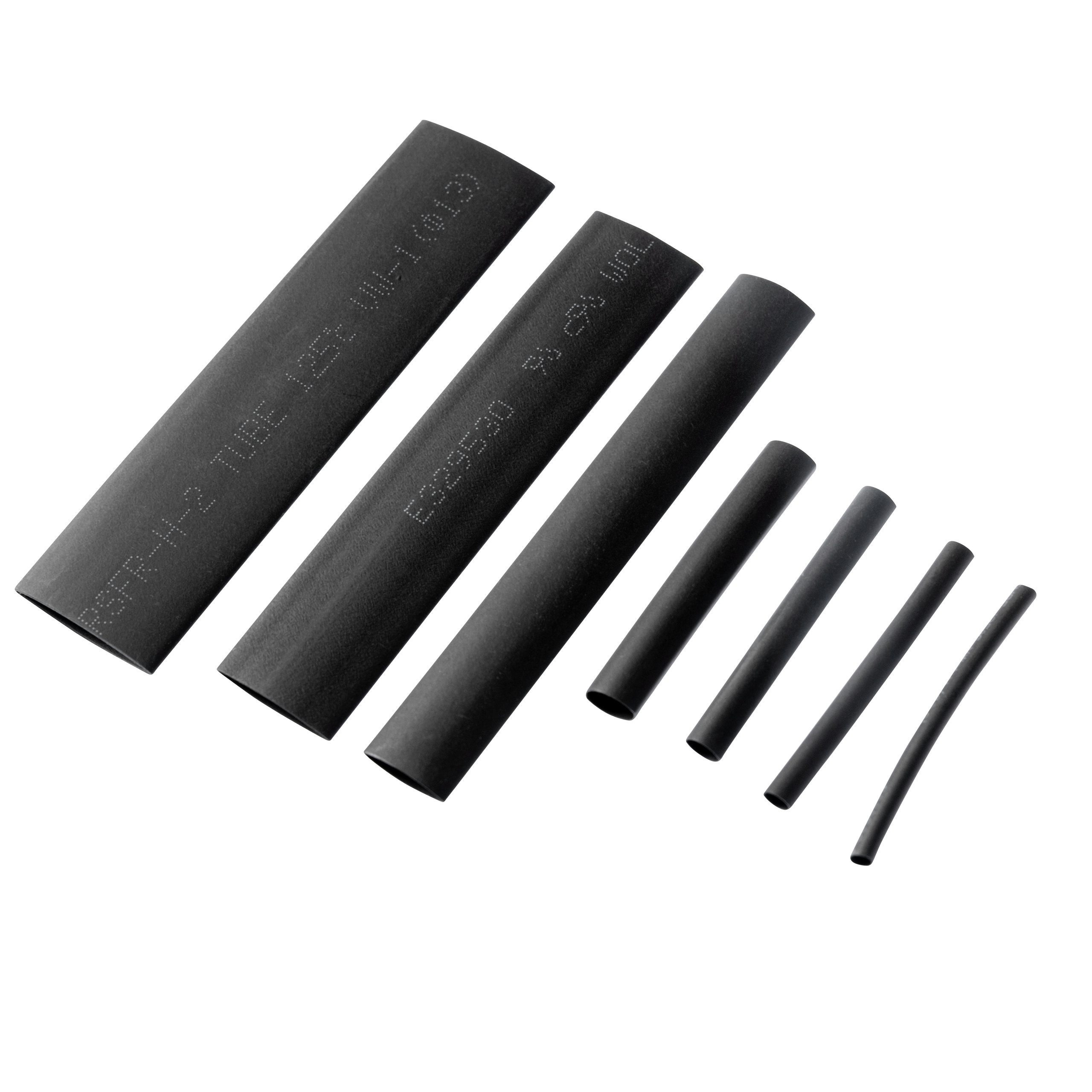 WGB Basic-Schrumpfschlauch-Sortiment 127-teilig schwarz-5753141189001144