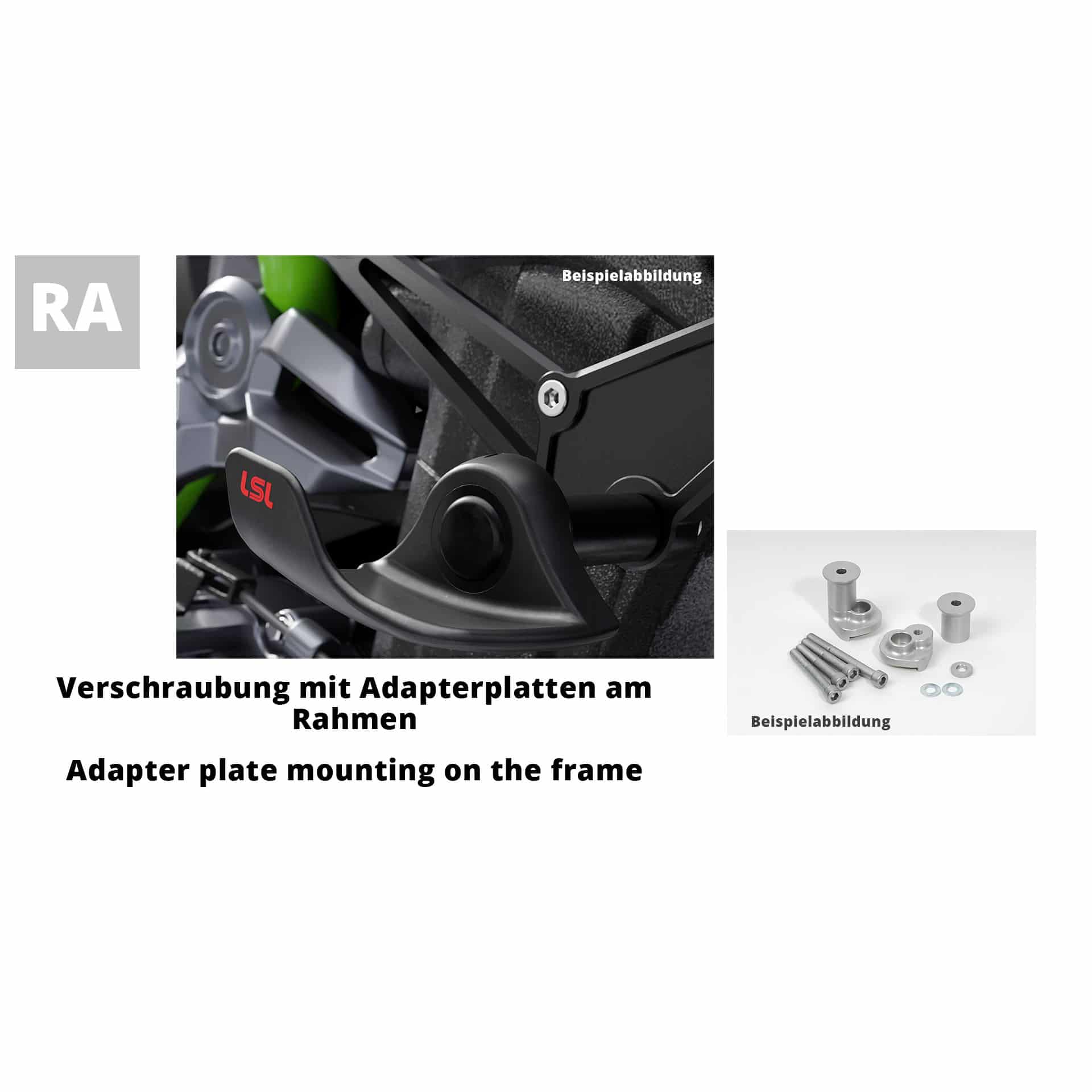 LSL Sturzpadanbausatz SlideWing für Honda CB 750 Hornet RH12 - Motorradteile & Ersatzteile - Anbauteile