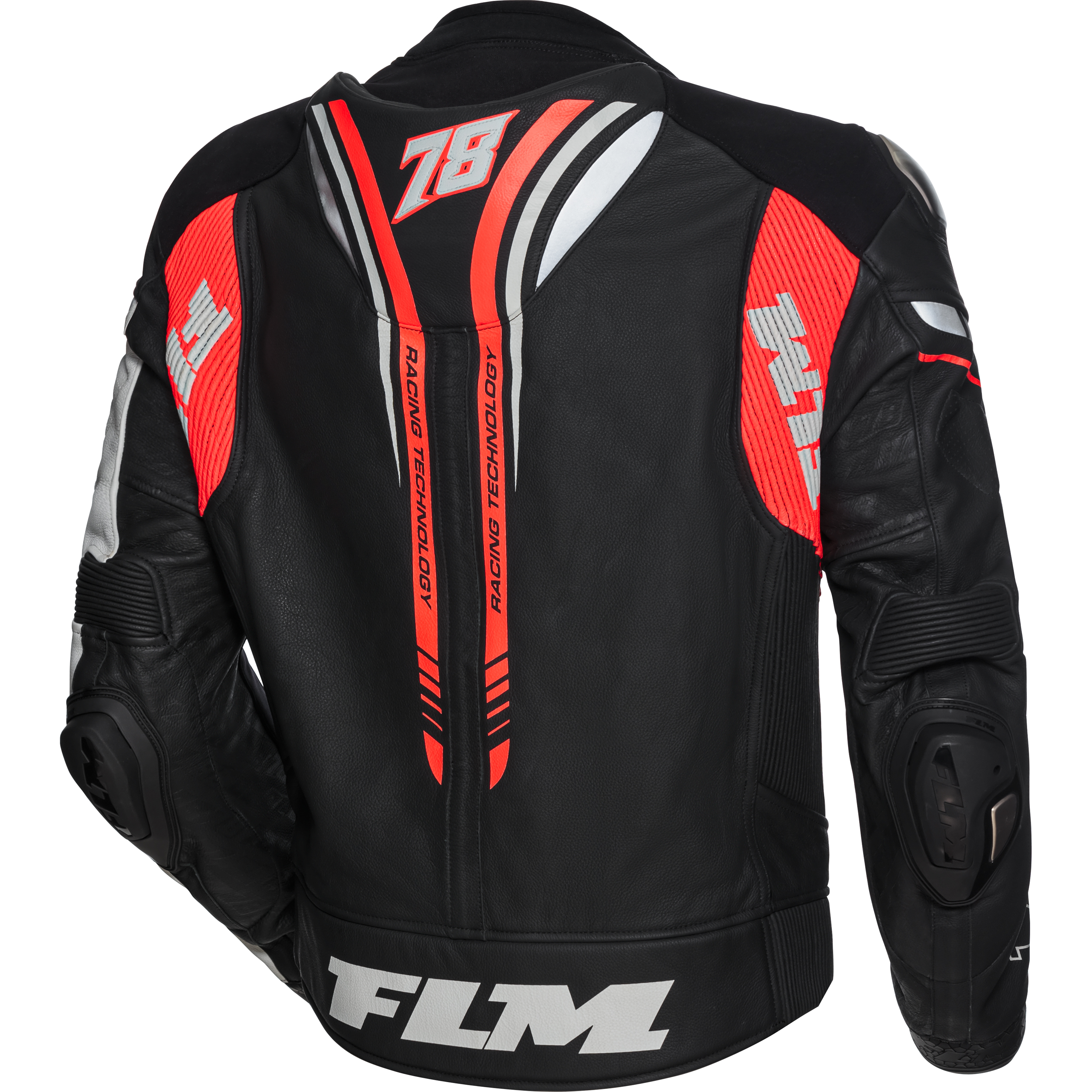 FLM-Le Mans GP Lederkombijacke schwarz/rot 52-1006401999002307