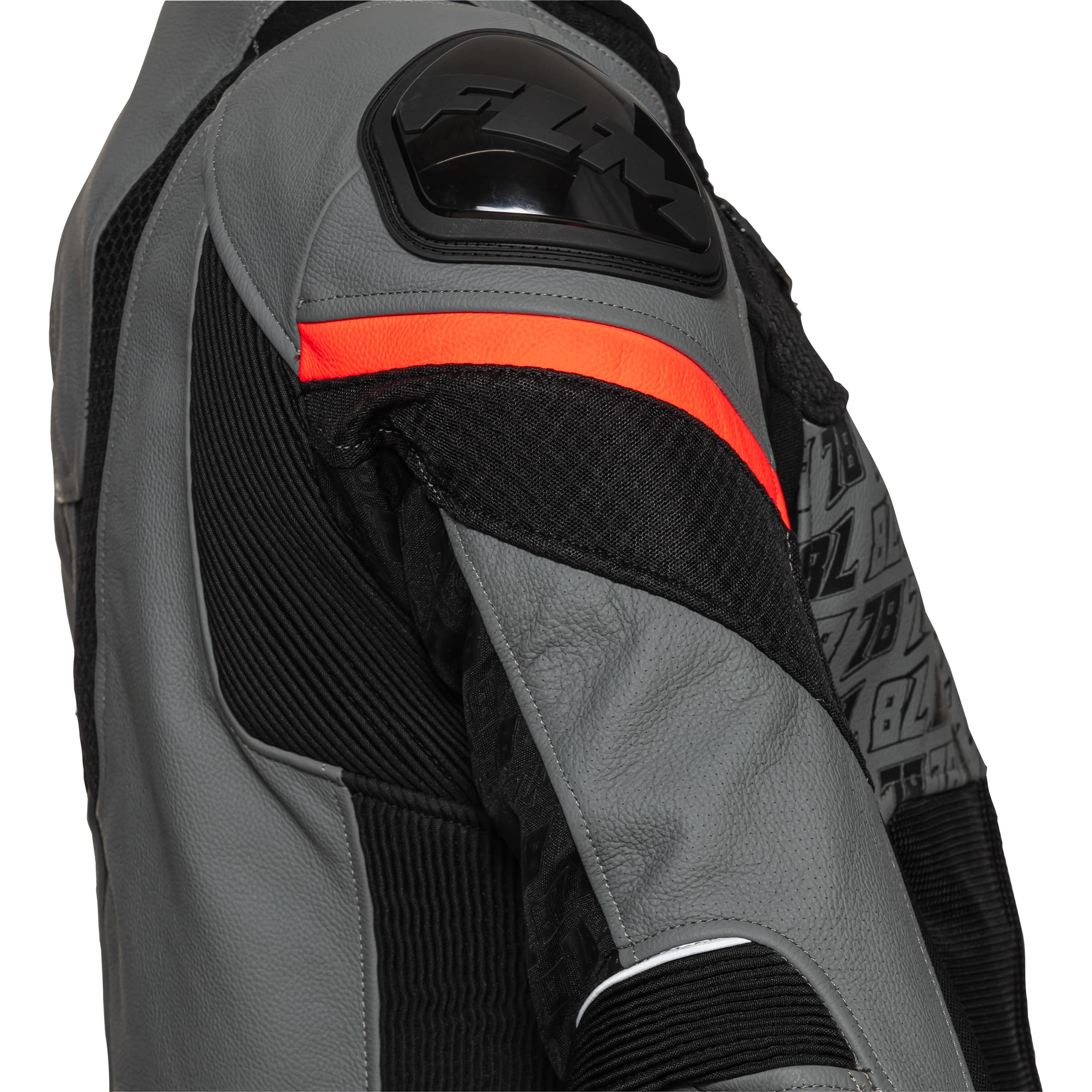 FLM-Mugello Air Leder-/Textiljacke schwarz/rot-1006391999002