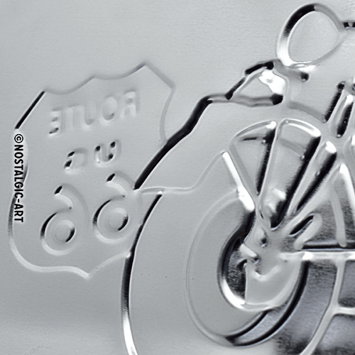 Nostalgic-Art-Blechschild 20 x 30 cm Route 66 Bike Map-5743021207000201