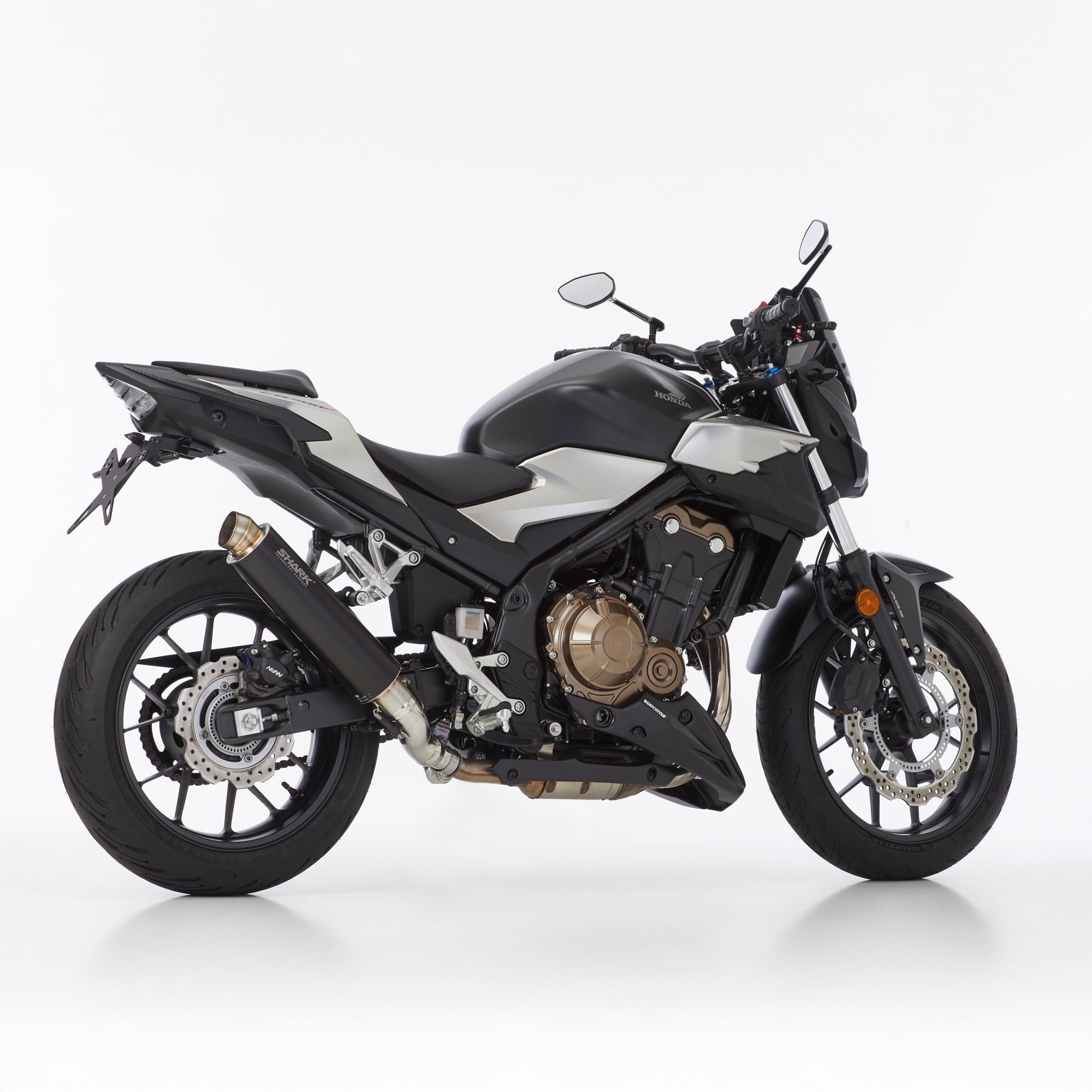 Shark exhaust SRC4 black muffler for Honda CB/CBR/NX 500 2024-