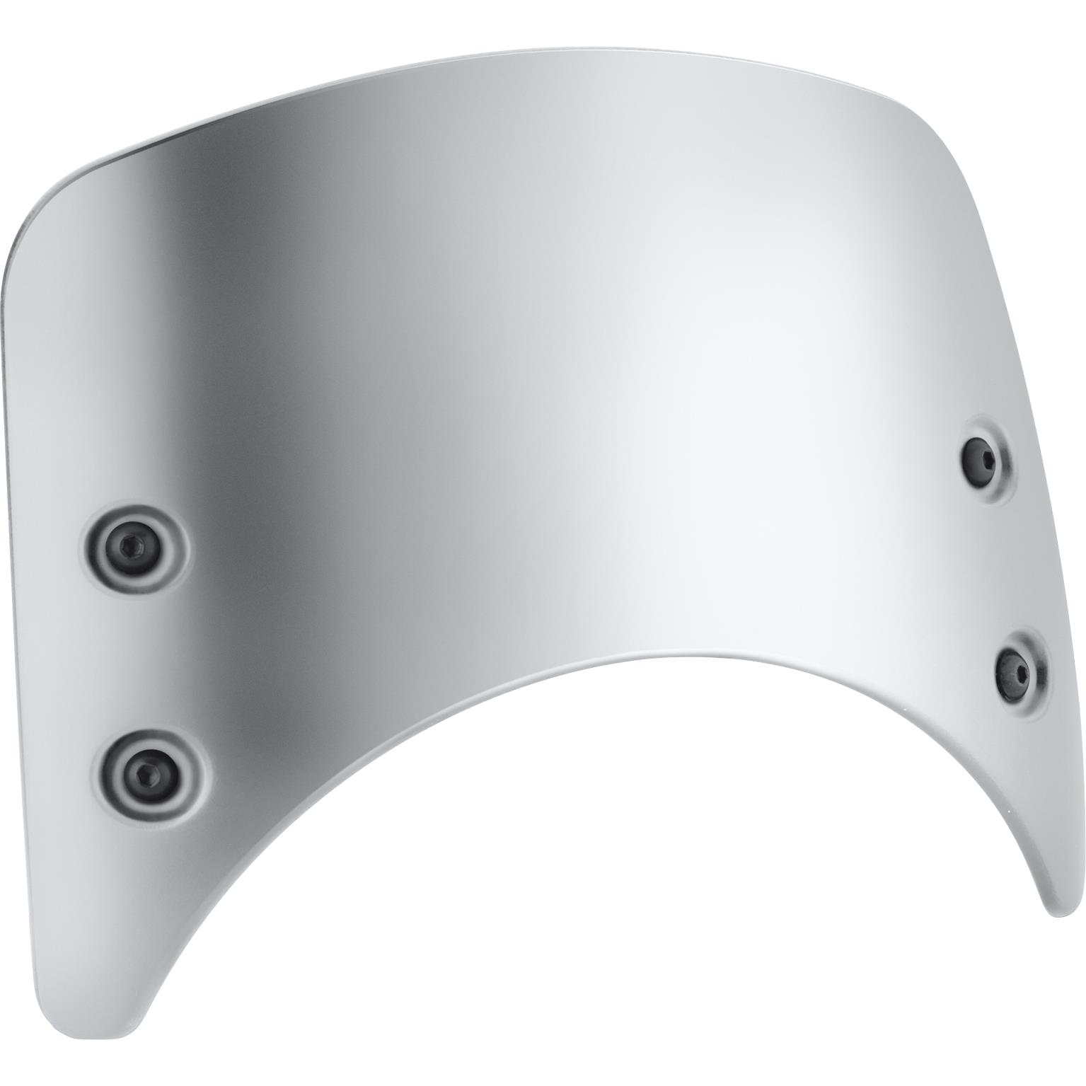 Rizoma Windschild Alu kurz CF011A ohne Anbausatz silber - Motorradteile & Ersatzteile - Anbauteile