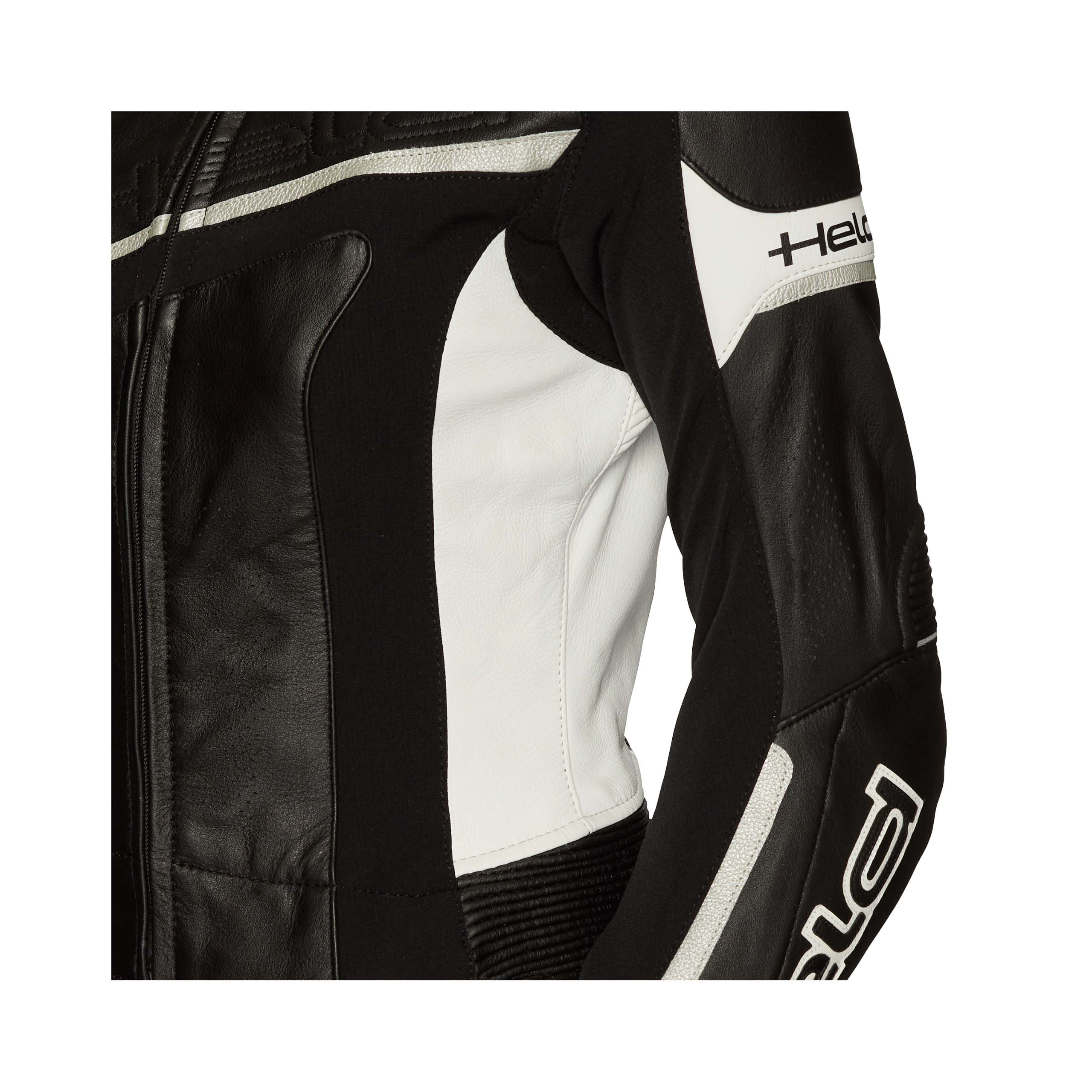 Held-Debbie II Damen Lederjacke schwarz/weiß 20 (40 kurz)-1005911999004436