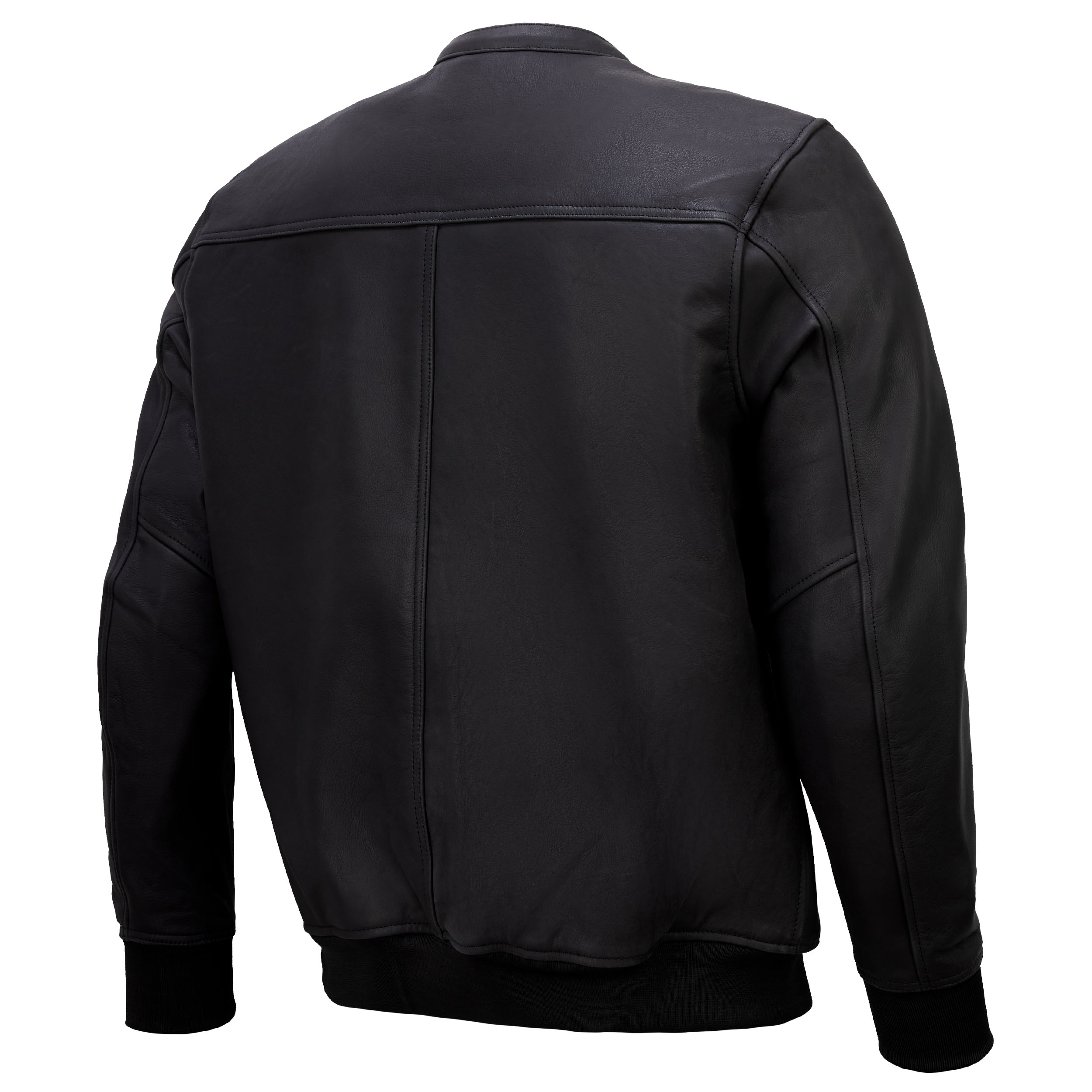 Spirit Motors-Mason Bomber Lederjacke schwarz-0001662999001