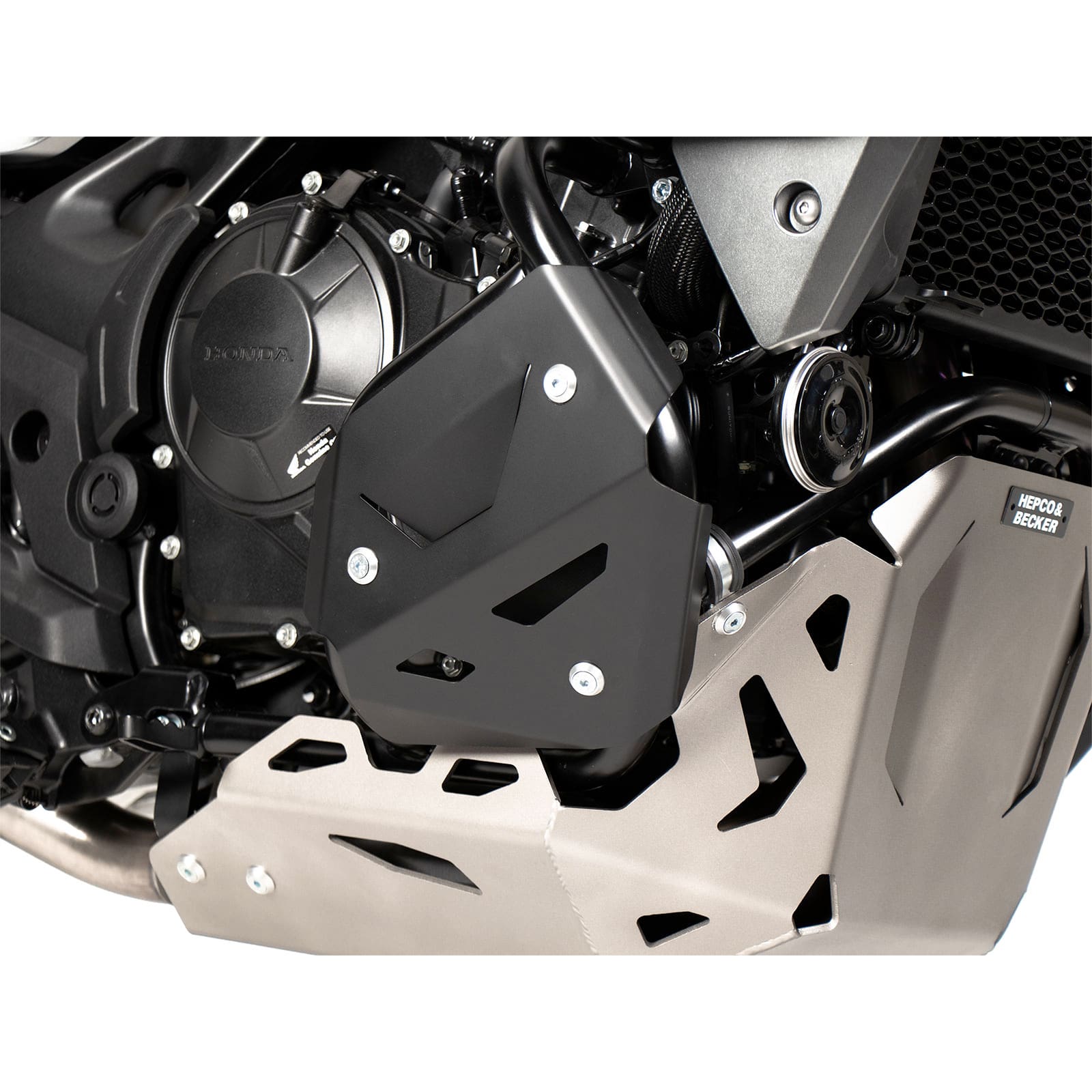 Hepco & Becker placa adicional de barra antivuelco negro para Honda XL 750 Transalp 25-