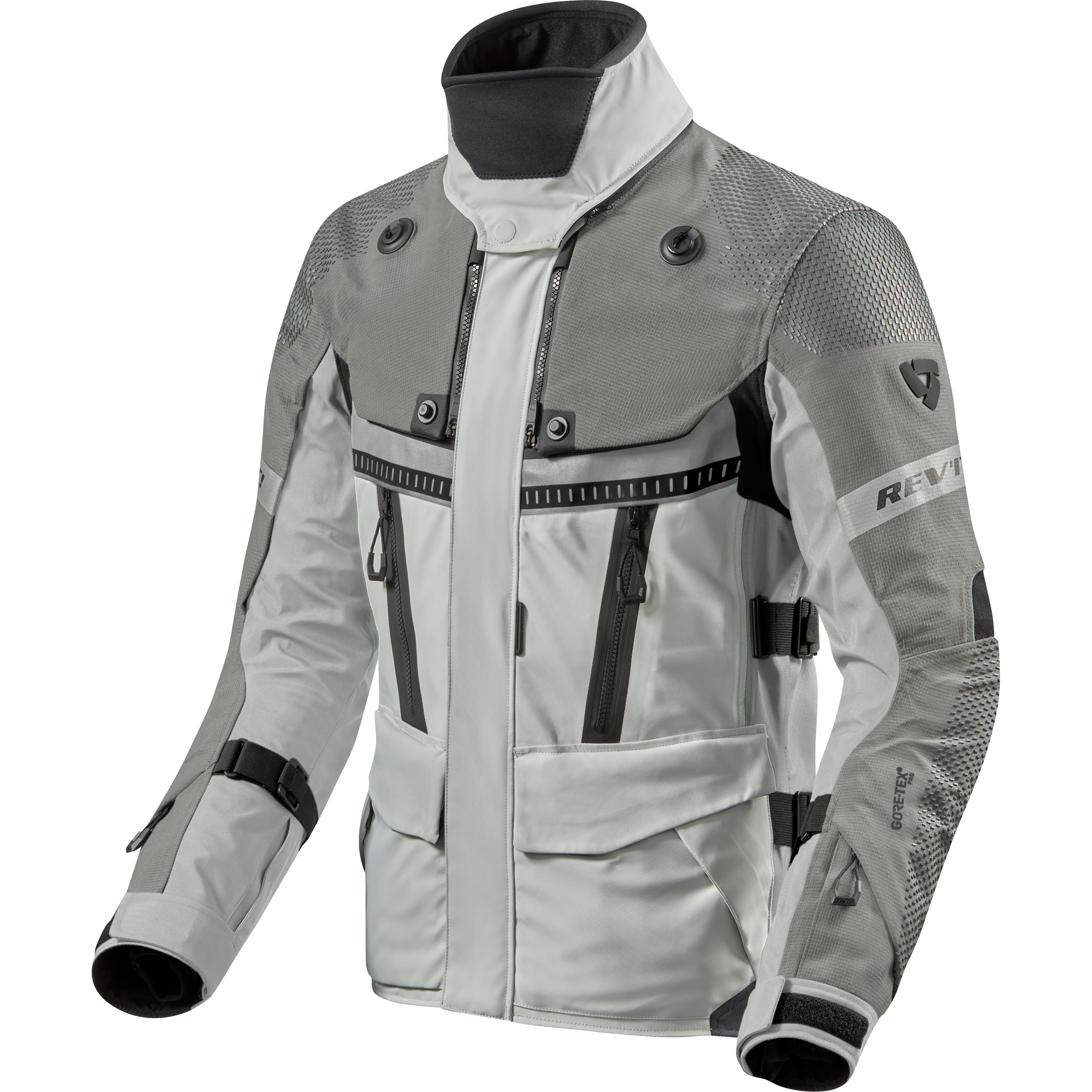 REV'IT!-Dominator 3 GTX Textiljacke silber/anthrazit XL-2018411999010011