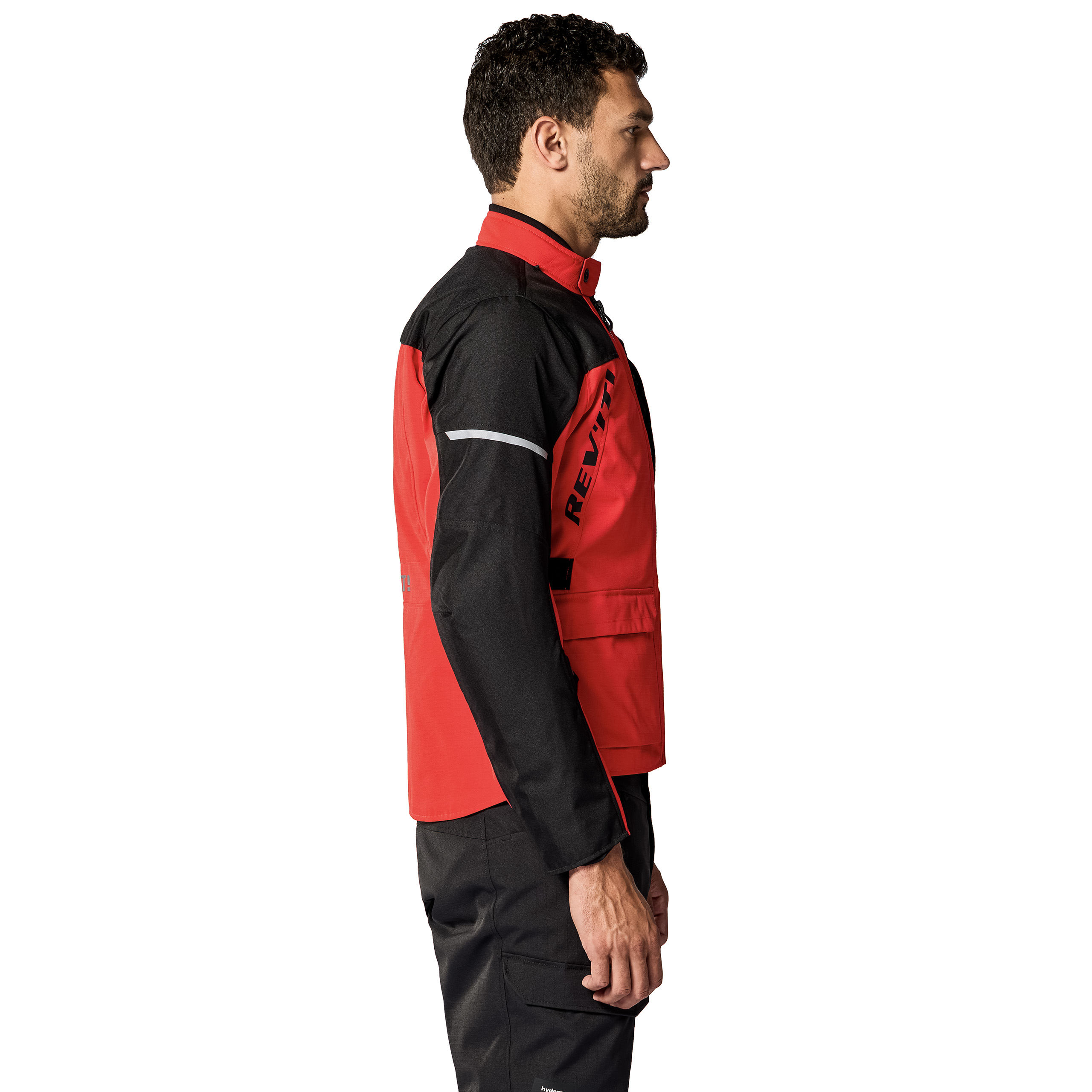 REV'IT!-Convergent H2O Jacke rot/schwarz XXL-0002063999125012