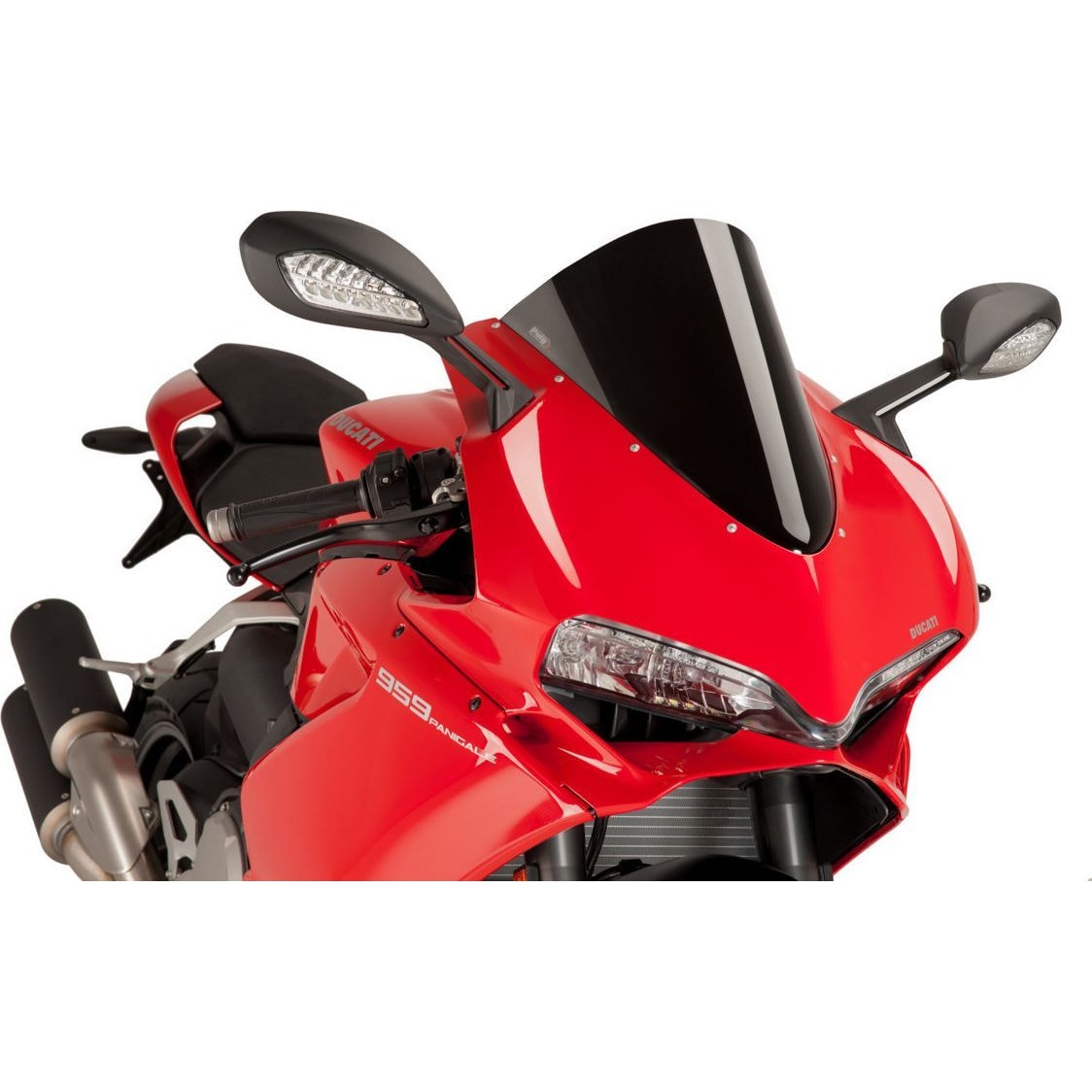 Puig R-Racer Scheibe schwarz für Ducati 959/1299 Panigale - Motorradteile & Ersatzteile - Verkleidungen & Abdeckungen