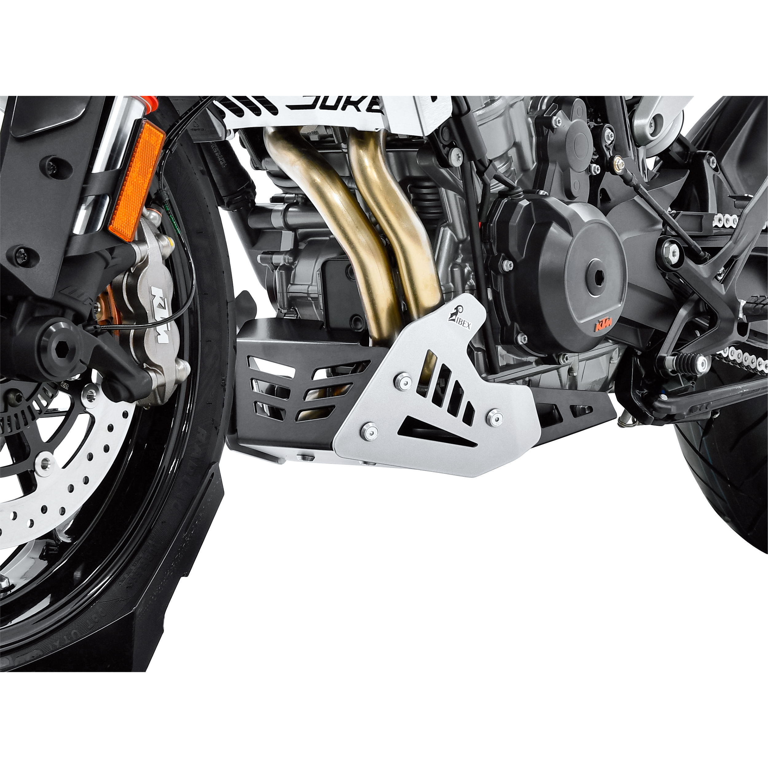 Zieger Motorschutz Alu silber/schwarz für KTM Duke 790 - Motorradteile & Ersatzteile - Verkleidungen & Abdeckungen