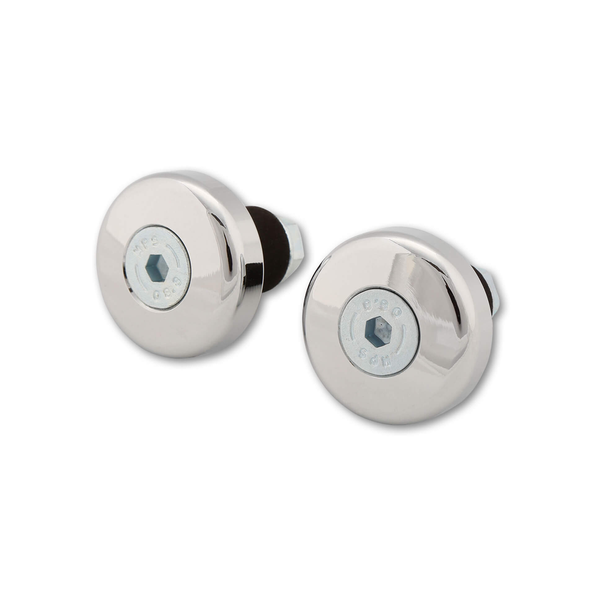 LSL Lenkerenden für 22mm Innen-Ø Flat Cap chrom - Motorradteile & Ersatzteile - Lenker, Griffe & Hebel