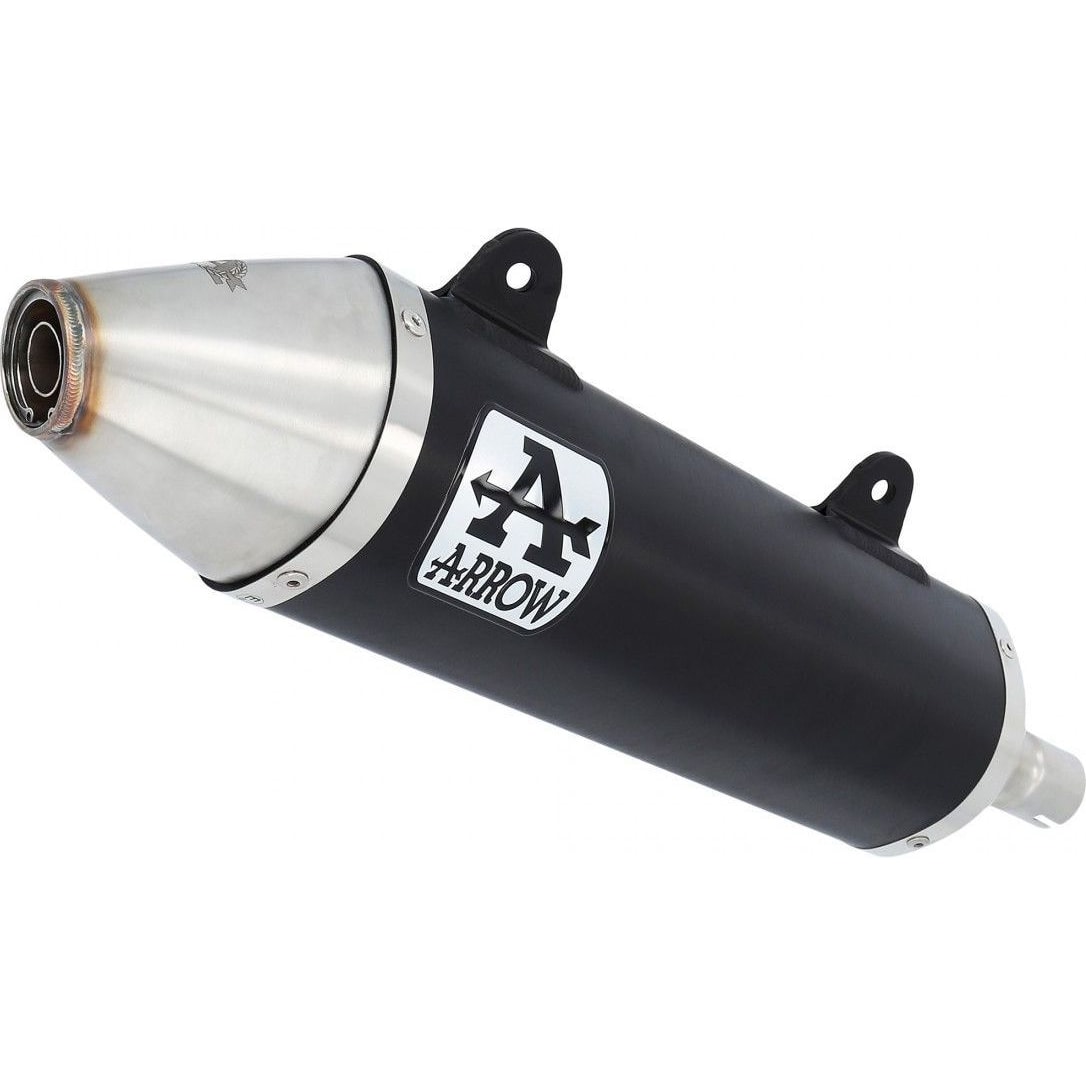 Arrow Exhaust Auspuff Thunder 52509AON schwarz/Edelstahl f.Aprilia/Malagut - Motorradteile & Ersatzteile - Auspuff