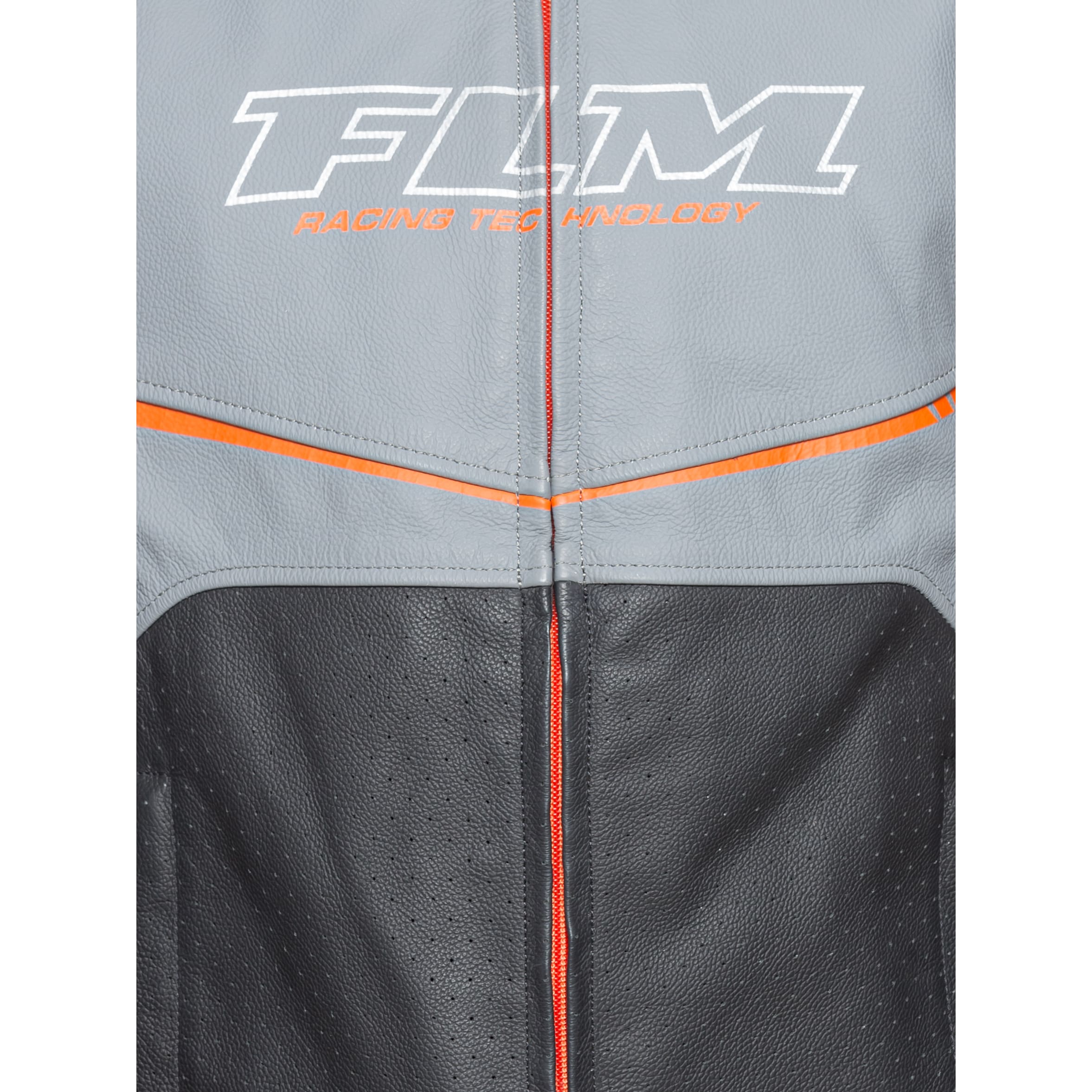 FLM-Laguna Seca Lederkombijacke schwarz/orange-1005941999011