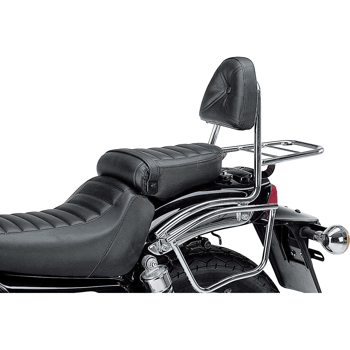 Hepco & Becker Sissybar mit Gepäckträger chrom für Kawasaki EL 250/252 - Motorradteile & Ersatzteile - Anbauteile