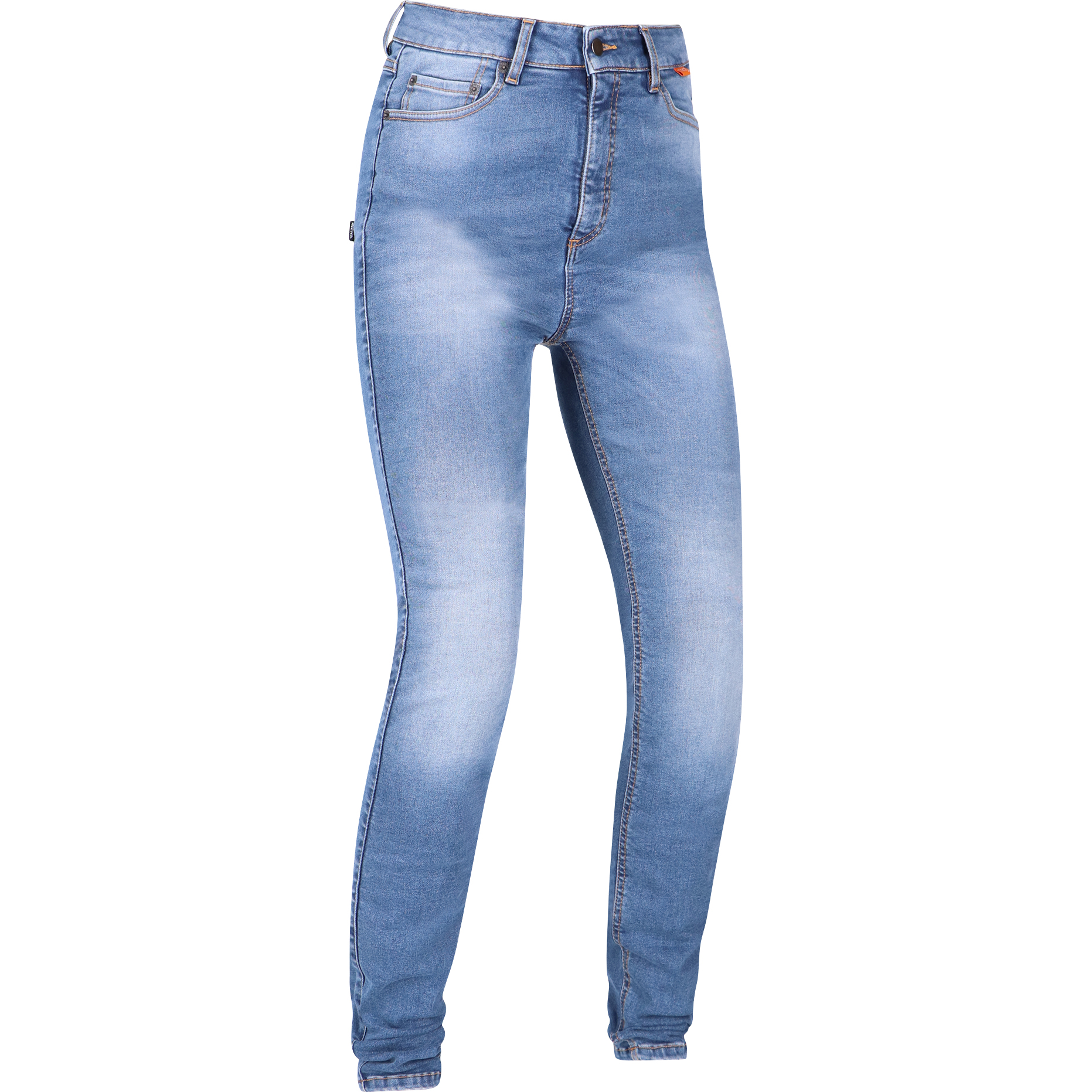 Richa Second Skin Damen Jeans kurz washed blau 36 - Motorradbekleidung - Motorradhosen