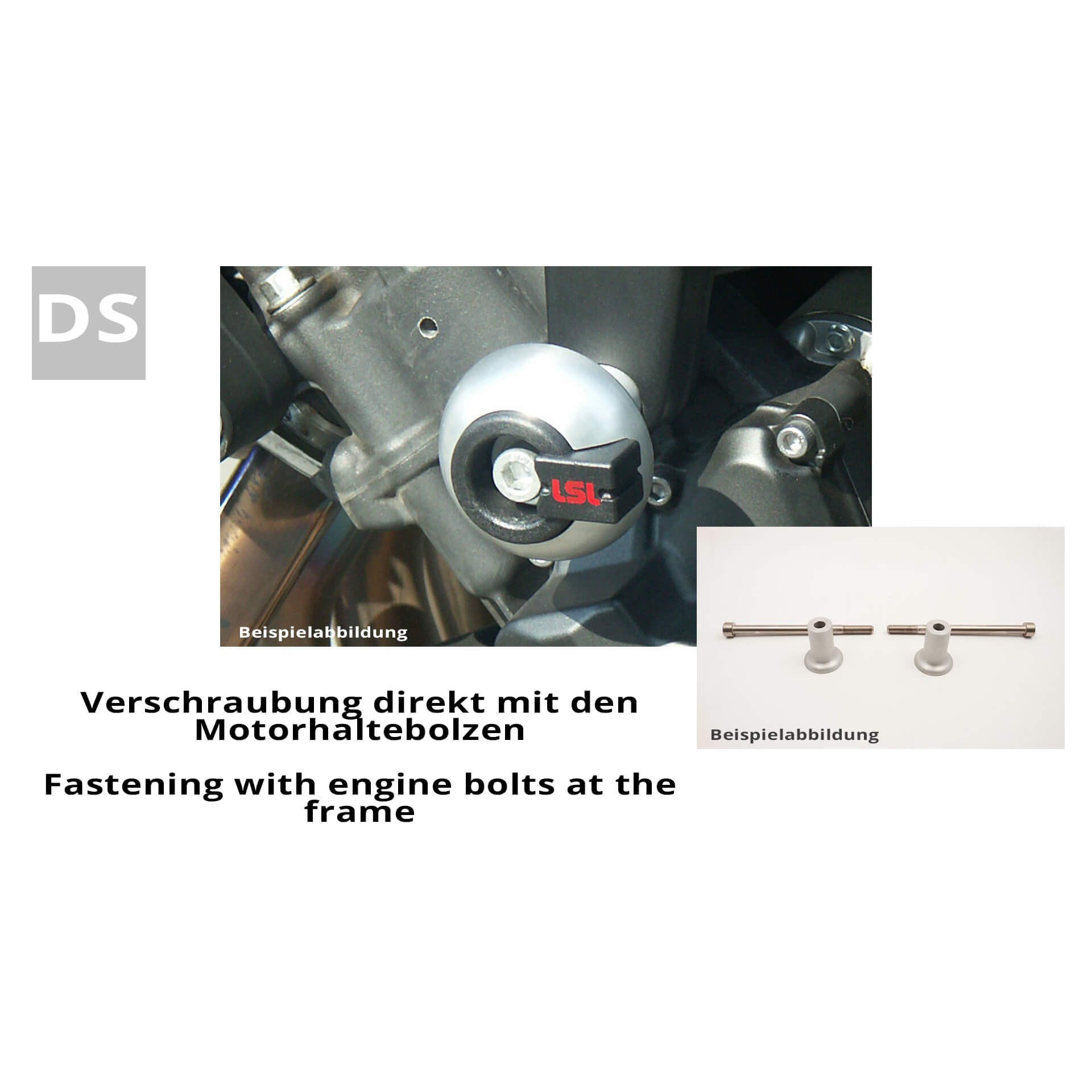 LSL Sturzpadanbausatz Crash Pad für MV Brutale 750/910 2003-2007 - Motorradteile & Ersatzteile - Anbauteile