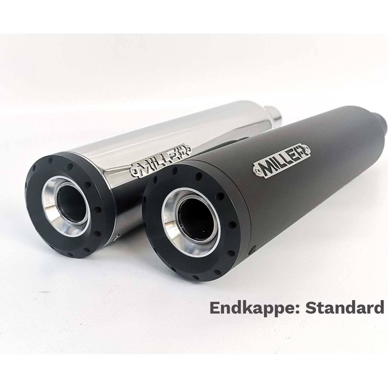 Miller Exhaust Auspuff Standard lucido/nero per Street Twin 2016-2020