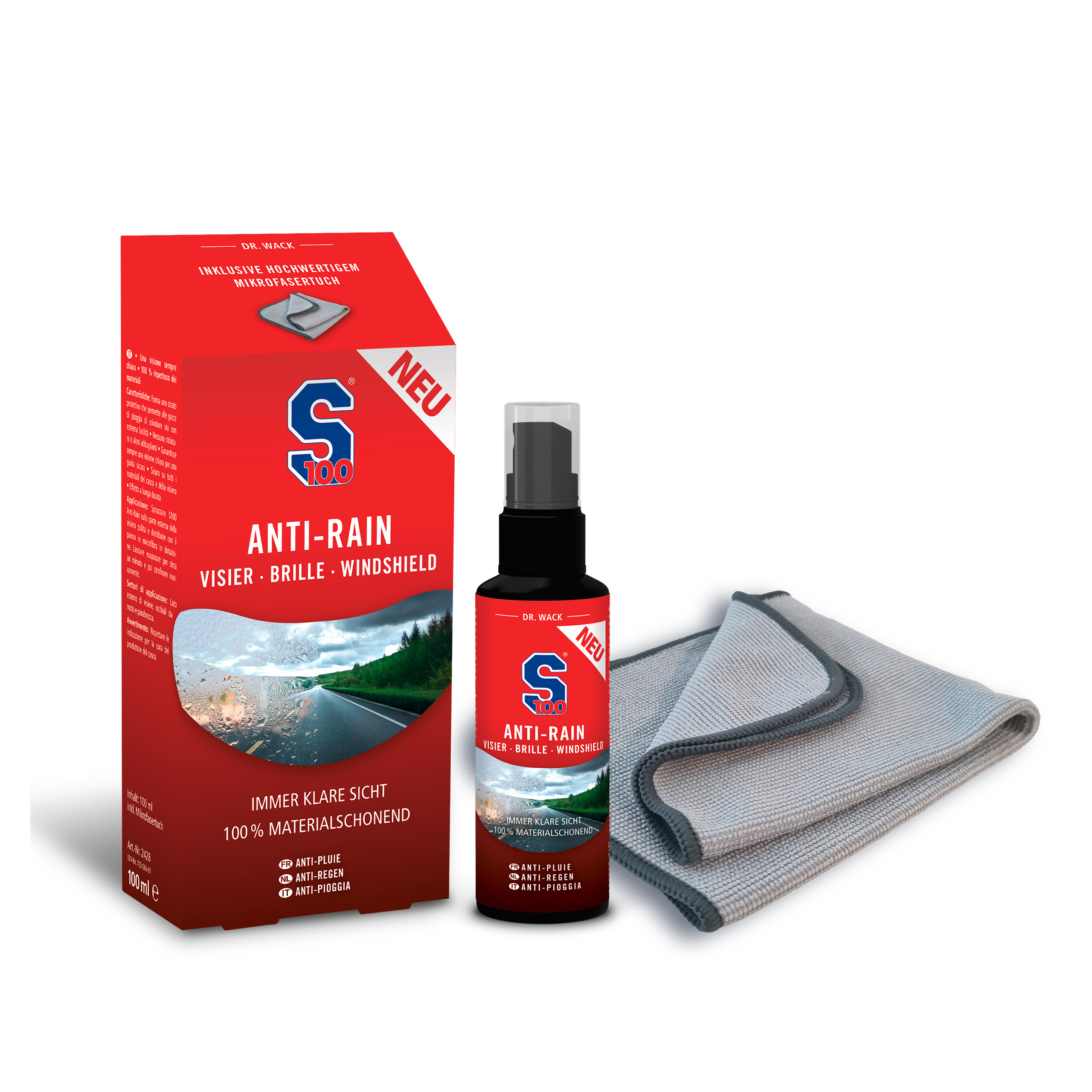 S100-Anti-Rain 100 ml inkl. Mikrofasertuch-0002210249000000