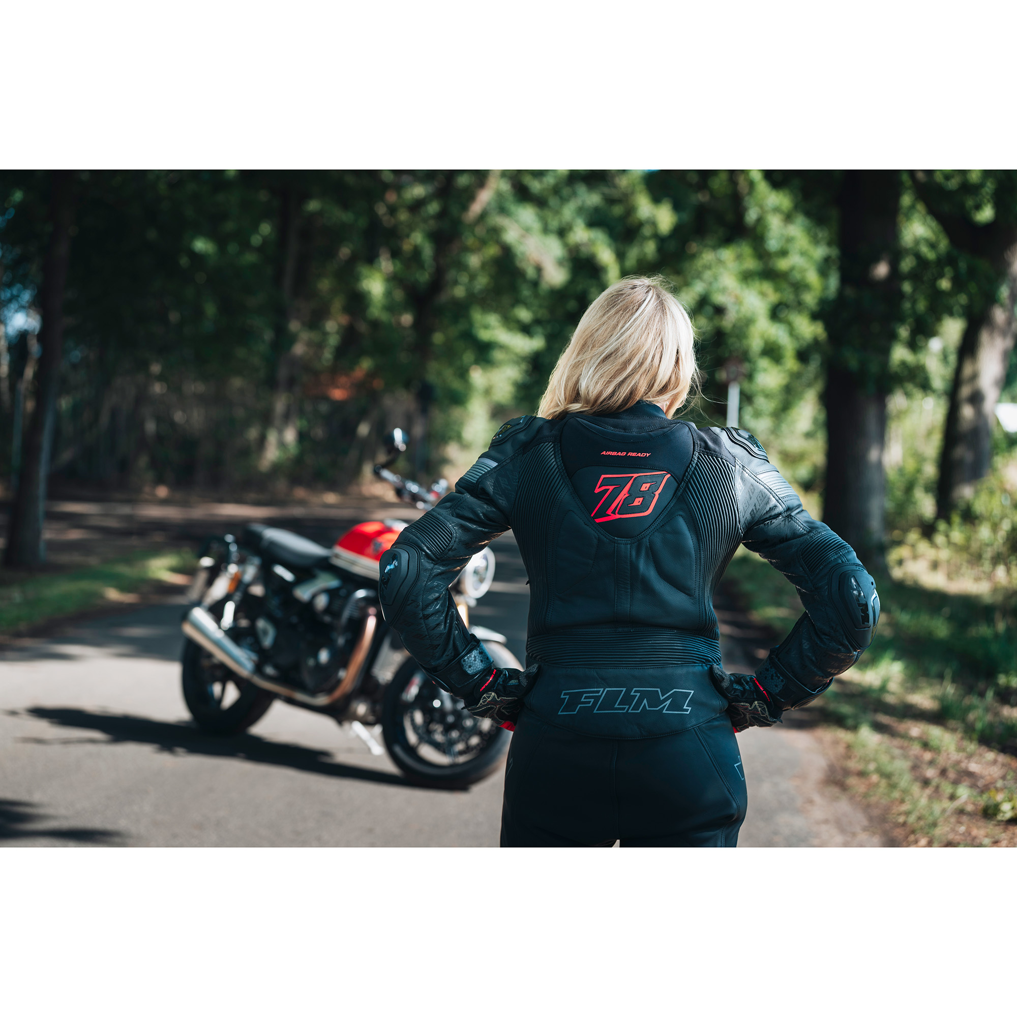 FLM-Mandalika Damen Sport Lederjacke-0000979999010301