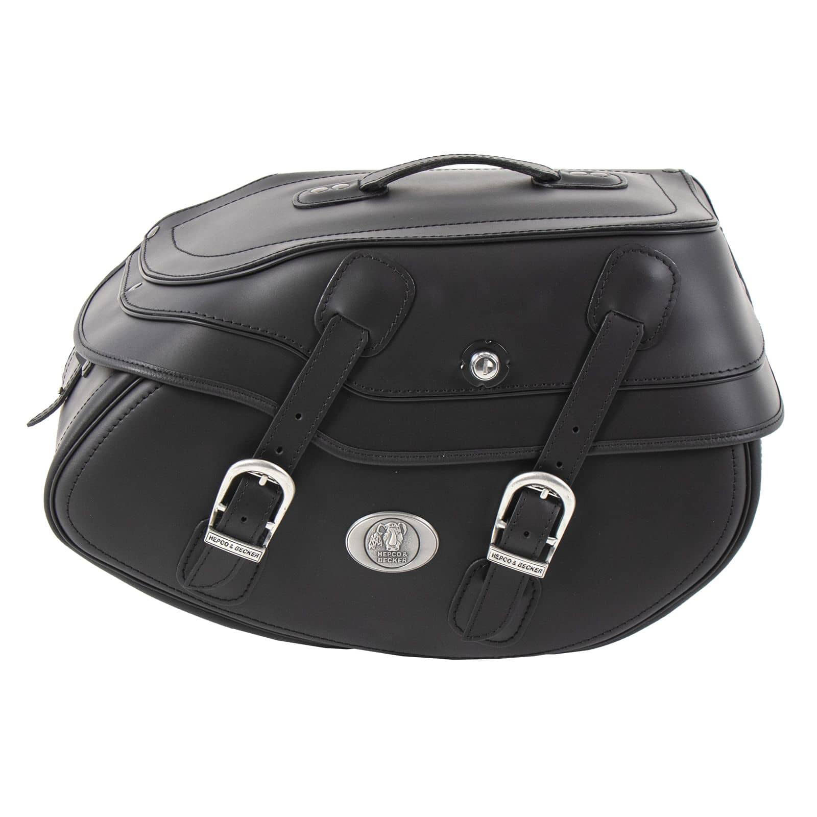 Hepco & Becker-Ledersatteltasche Buffalo für C-Bow schwarz rechts 21 Liter-5580881197010007