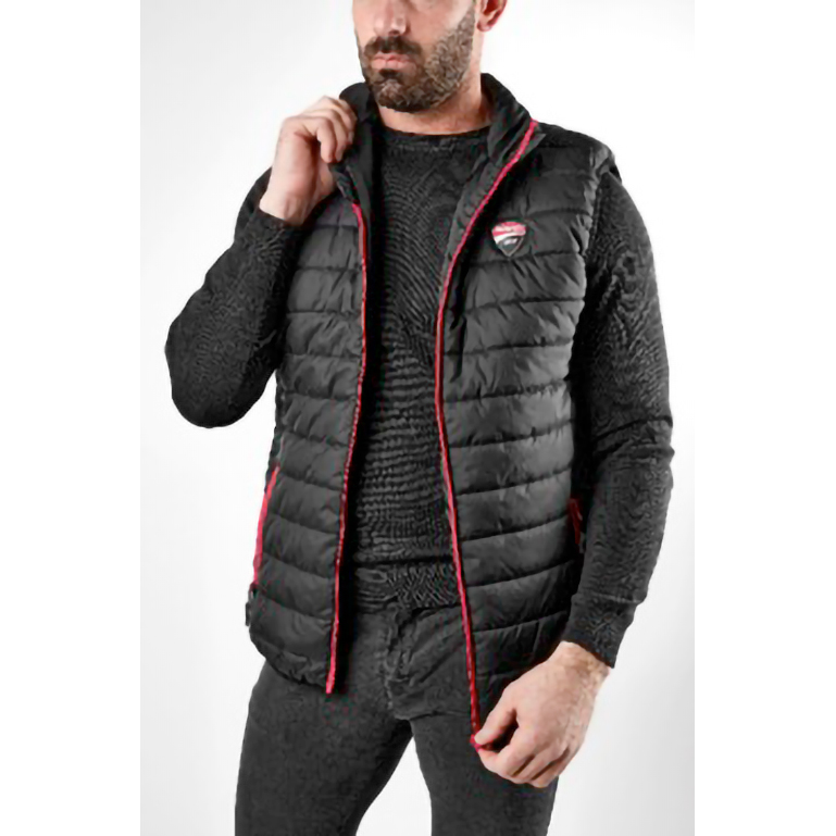 Ducati-Steppweste schwarz/rot-0001595999033