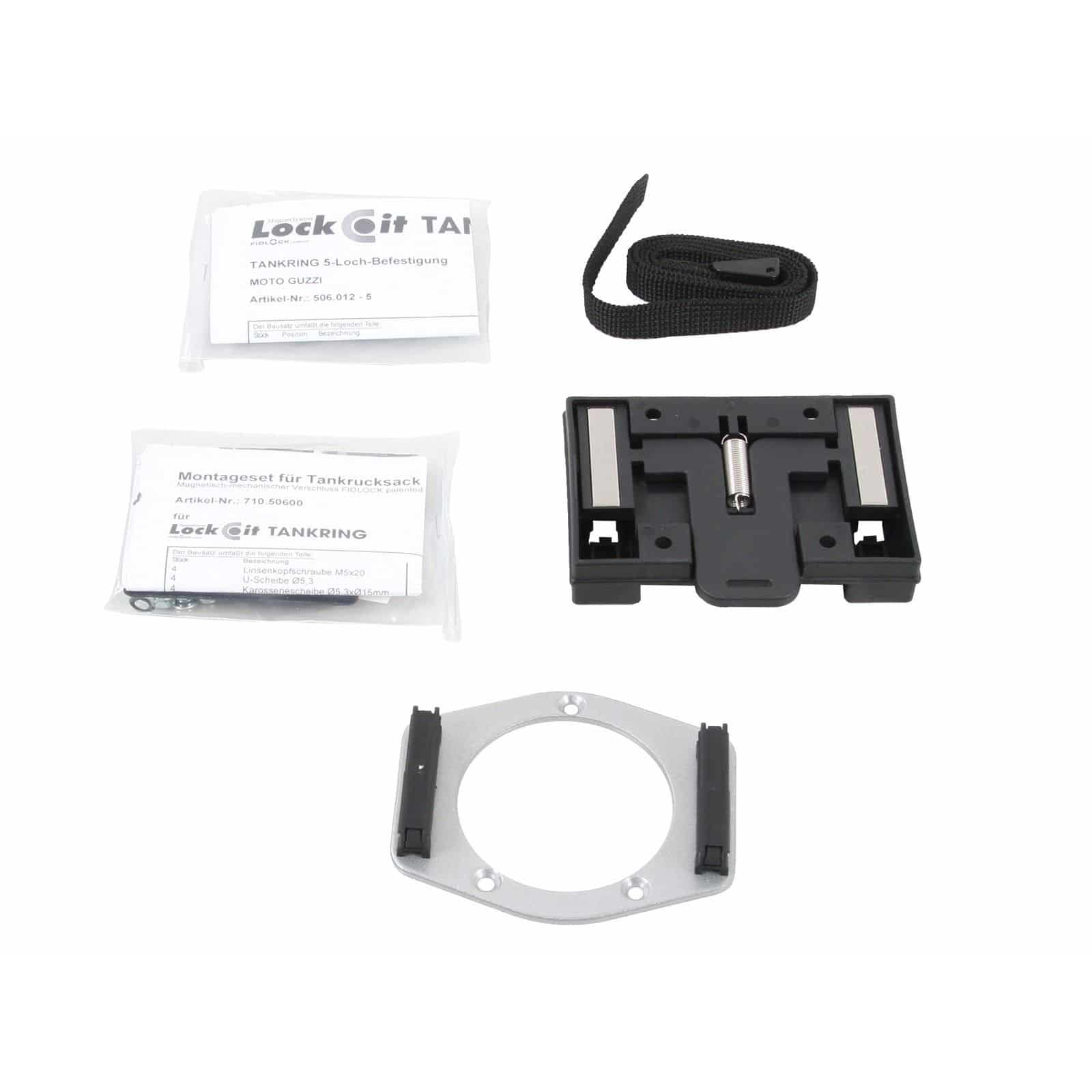 Hepco & Becker Lock-it Tankring Basic für Guzzi V7 mit Blechtank 2008-2014 - Motorradzubehör - Motorradgepäck