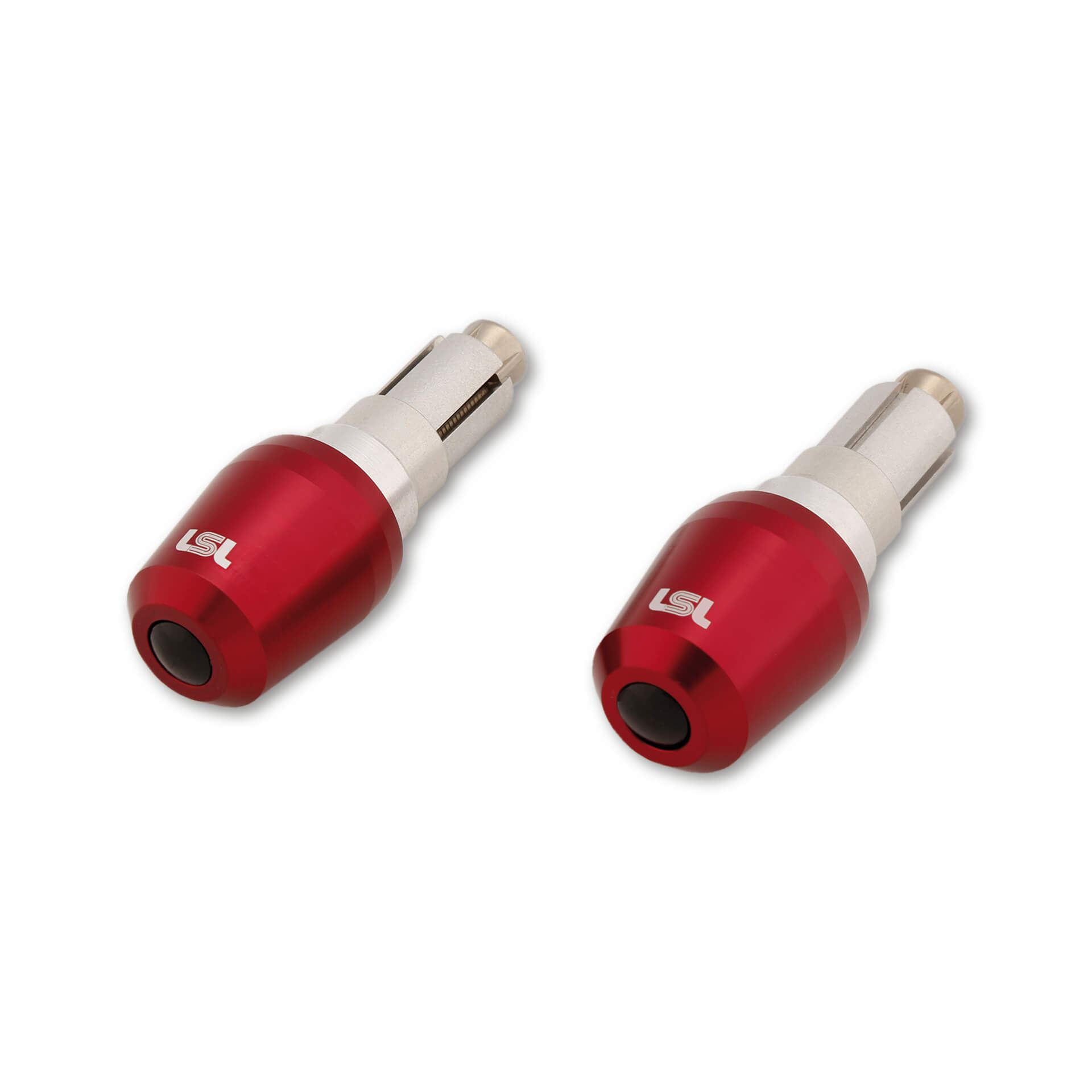 LSL Lenkergewichte für 12-22mm Innen-Ø konisch rot - Motorradteile & Ersatzteile - Lenker, Griffe & Hebel