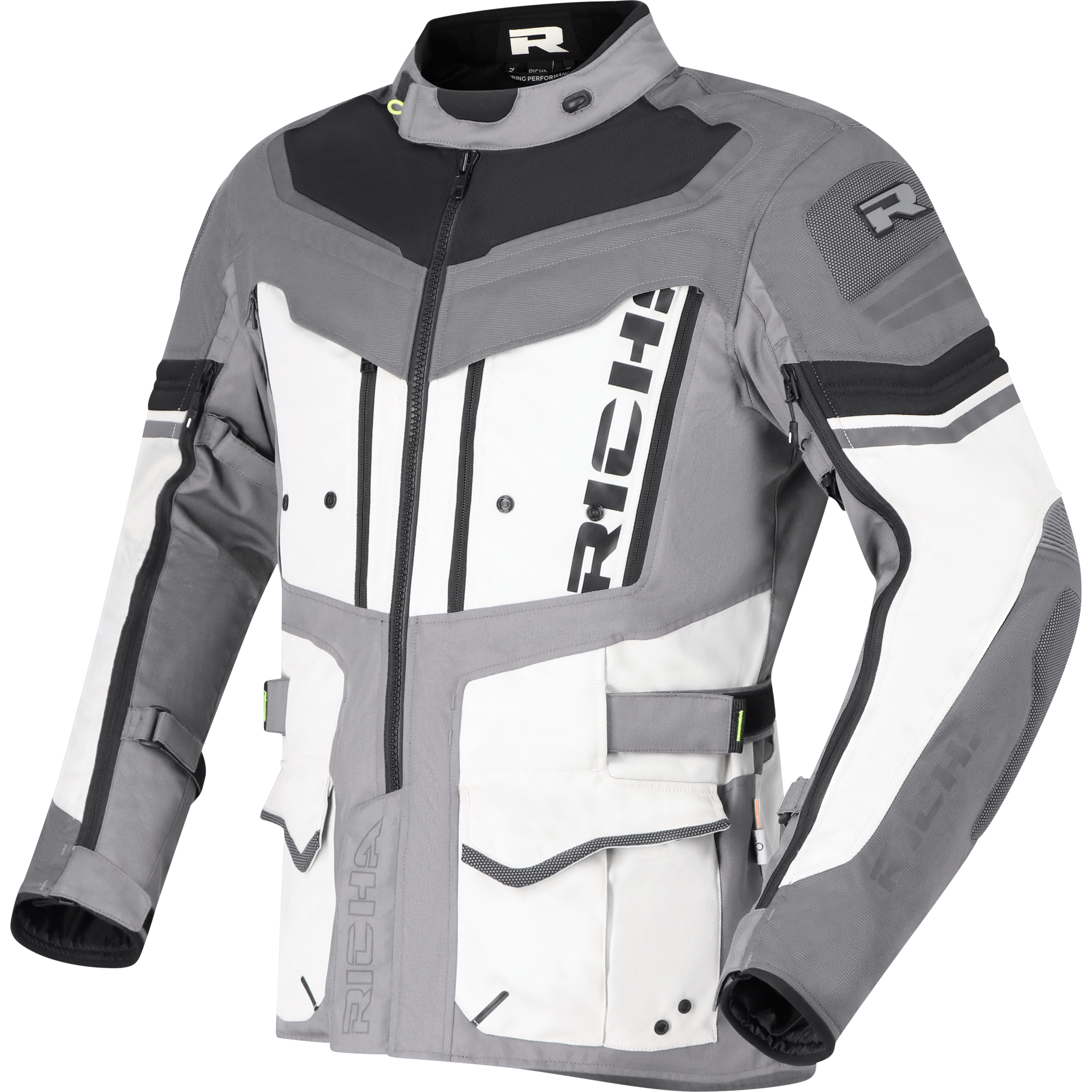 Richa-Infinity 2 Adventure Textiljacke dunkelgrau/hellgrau 4XL-2017411999007014