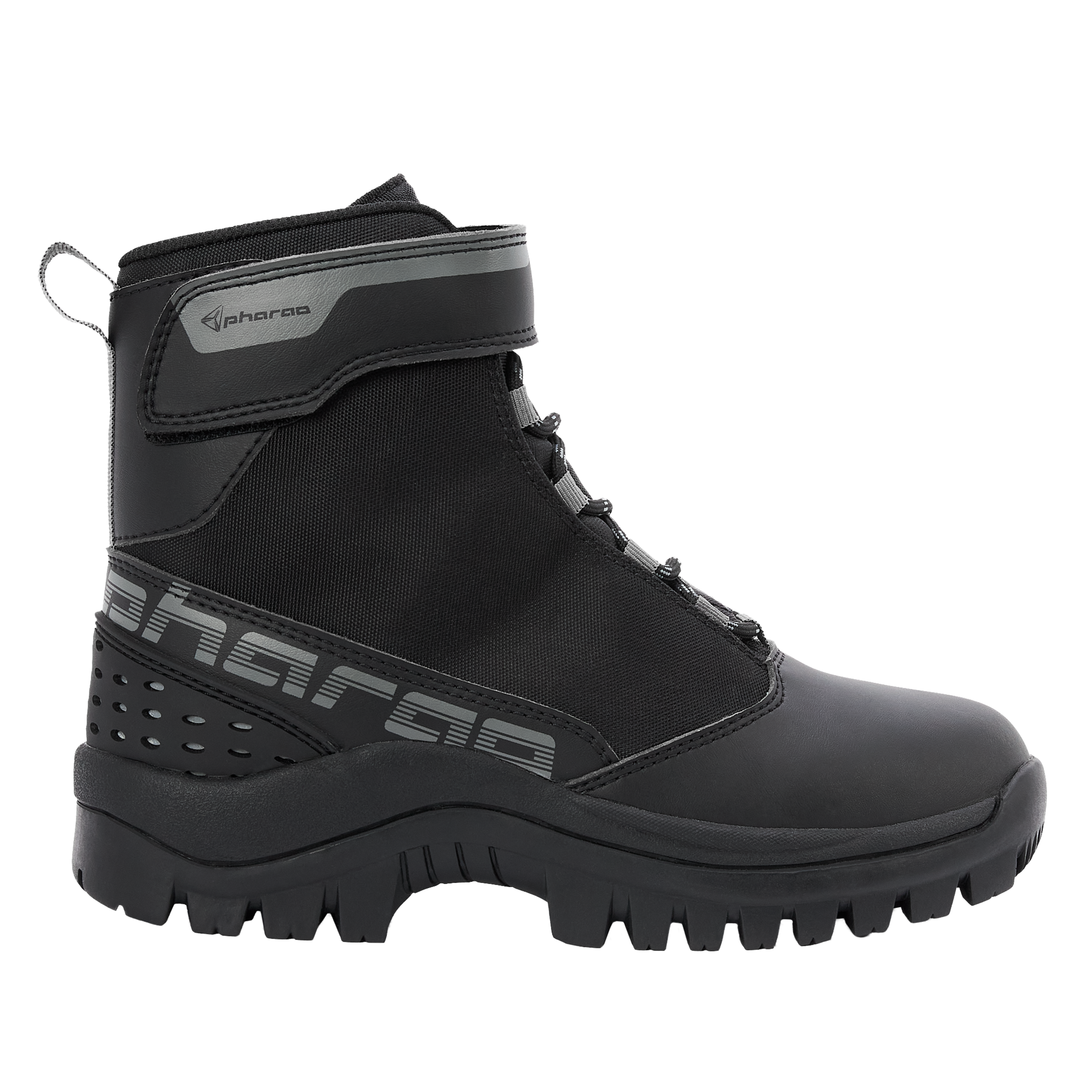 Pharao-Siljan II WP Damen Motorradschnürstiefel kurz schwarz 37-0001637999001737