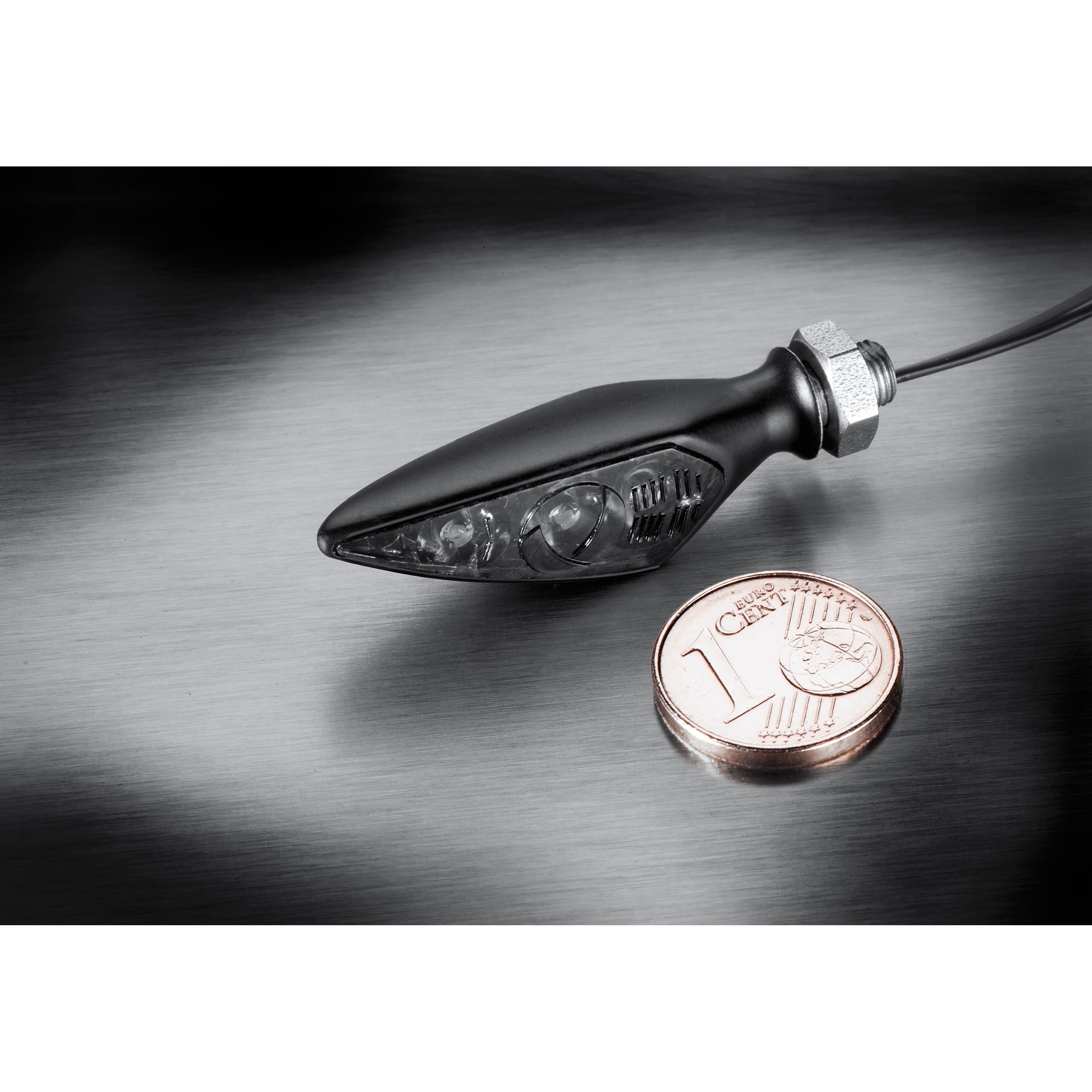 Kellermann-LED Metall Blinker M5 Rhombus S Dark-5730751