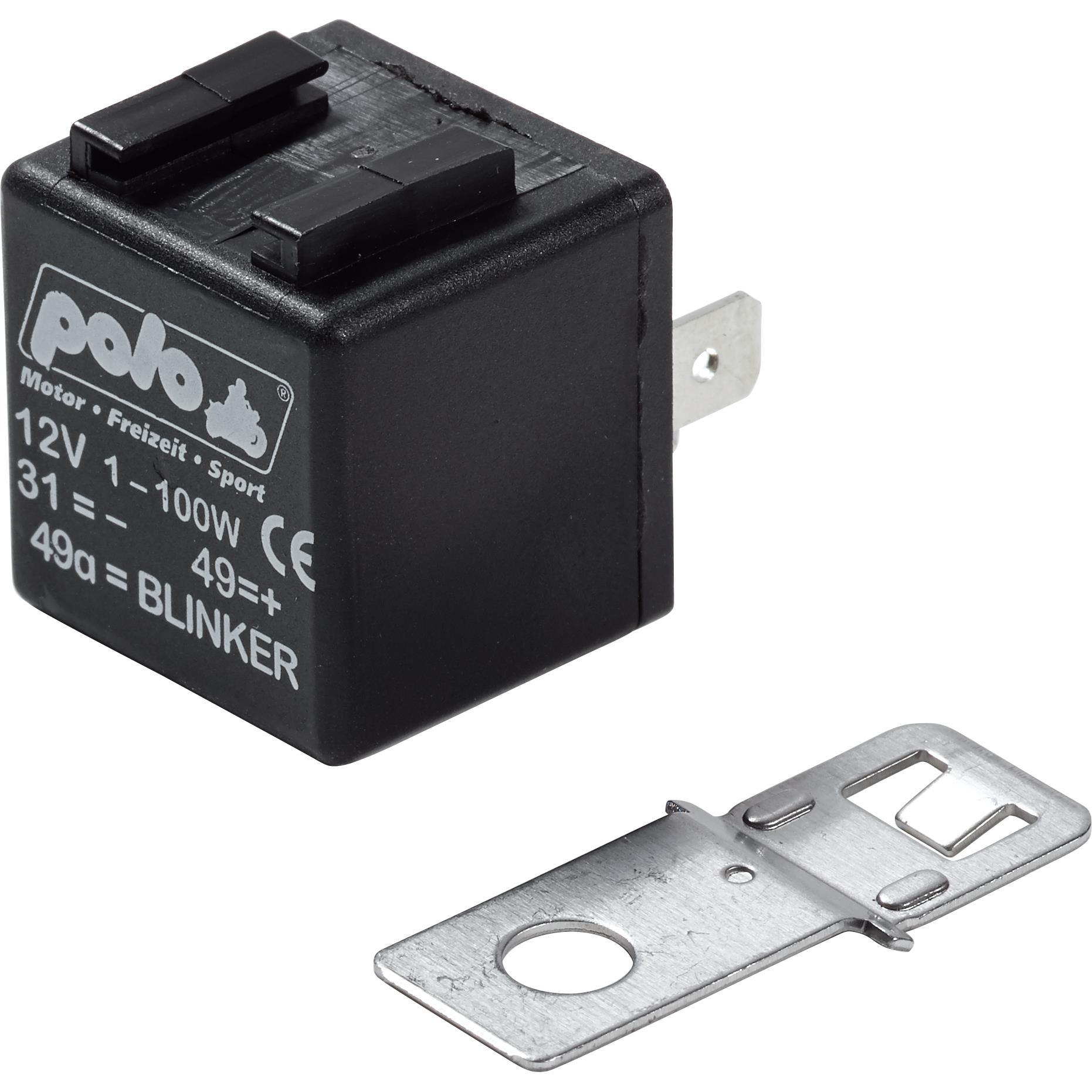 POLO indicator relay 12V 3-pin, 1-100 Watt