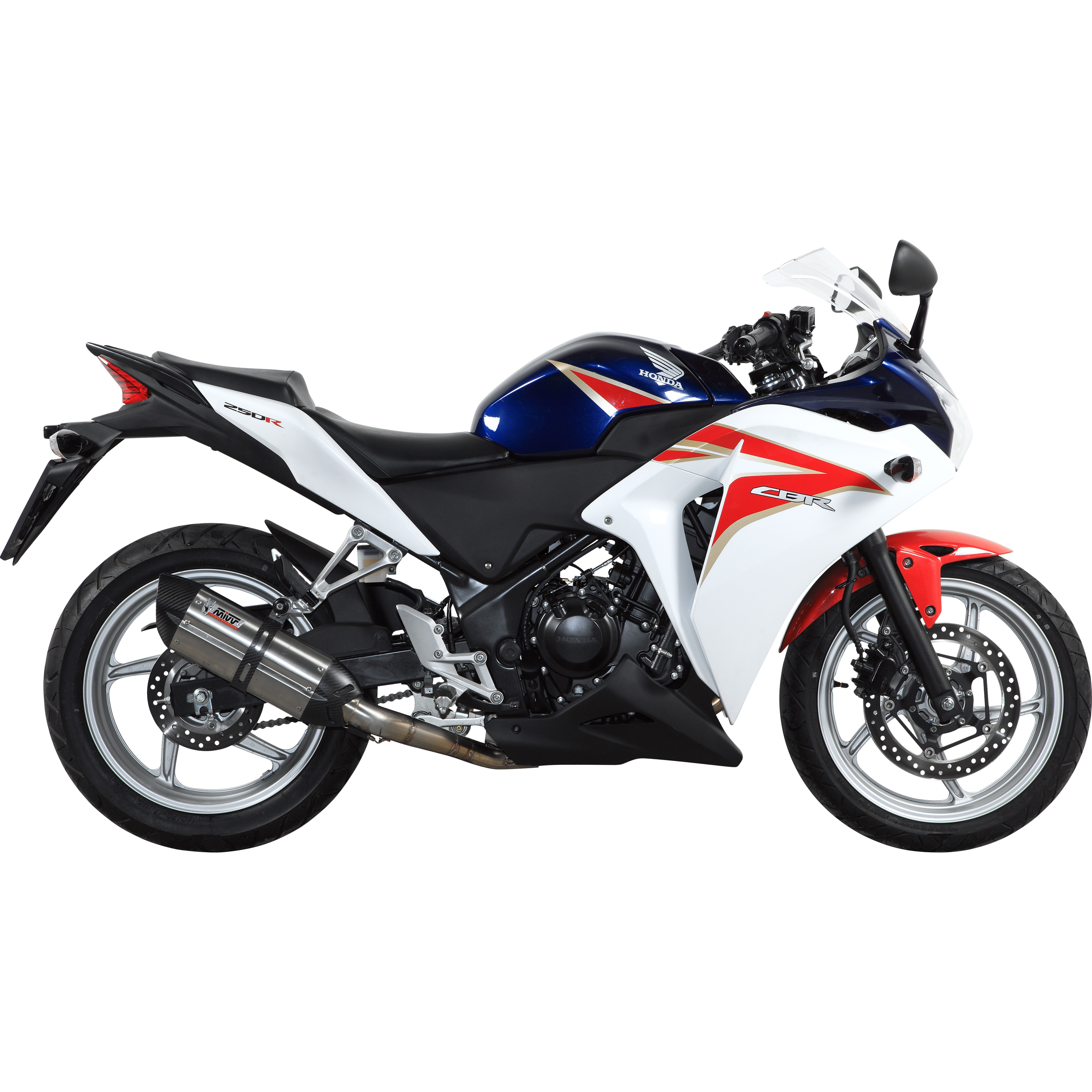 MIVV Suono Auspuff silber H.047.K7 für Honda CBR 250 R MC41 - Motorradteile & Ersatzteile - Auspuff