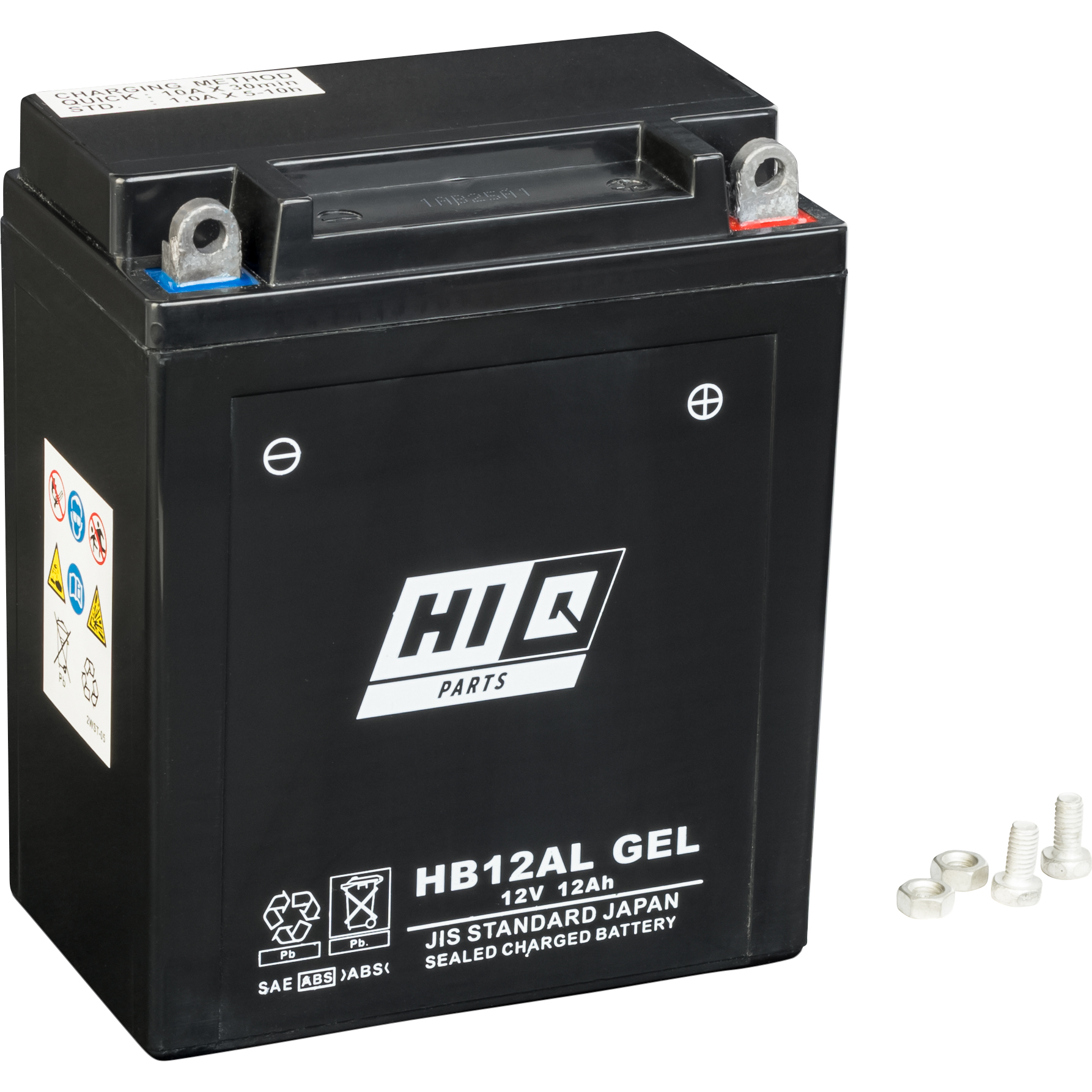 Hi-Q Batterie AGM Gel chiusa HB12AL, 12V, 12Ah (YB12AL)