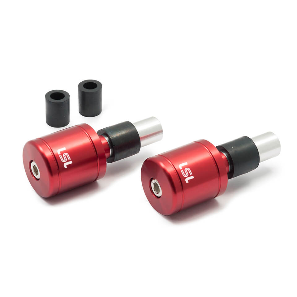 LSL Lenkergewichte für 14/18mm Innen-Ø zylindrisch rot - Motorradteile & Ersatzteile - Lenker, Griffe & Hebel