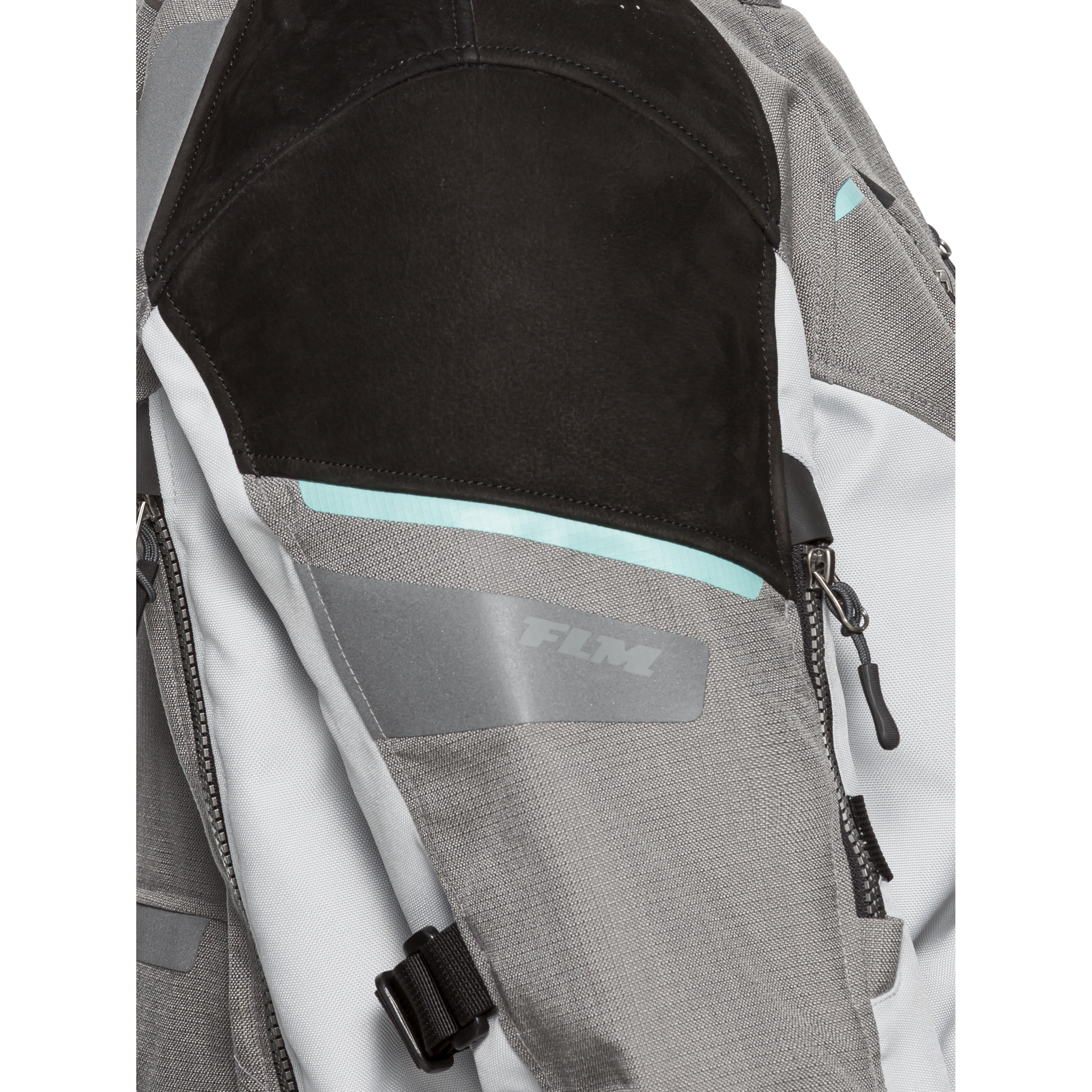 FLM-Touren Damen Leder-/Textiljacke 4.0 anthrazit/mint-2012751999012