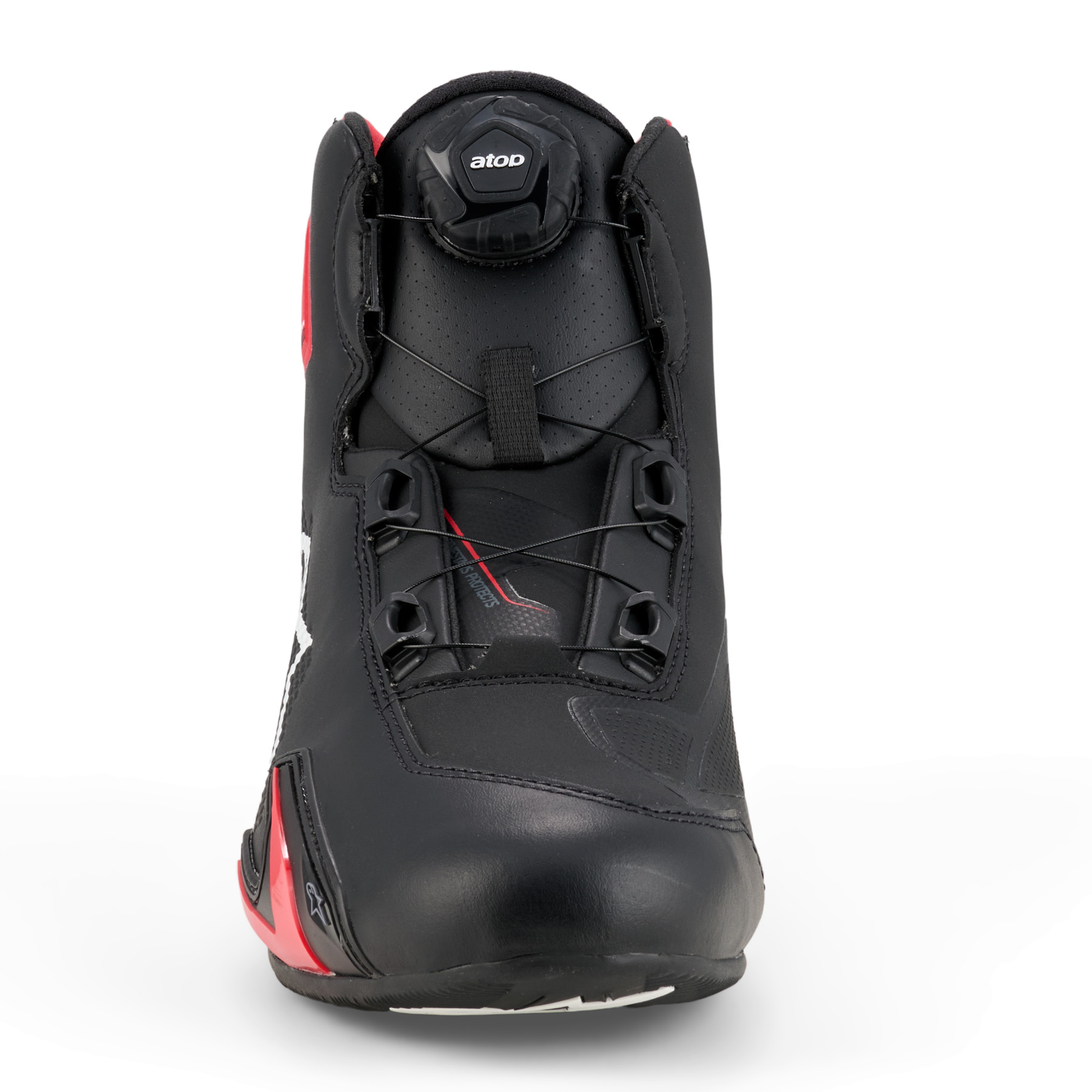 Alpinestars-Celer Riding Schuh schwarz/leuchtrot-0001709999127