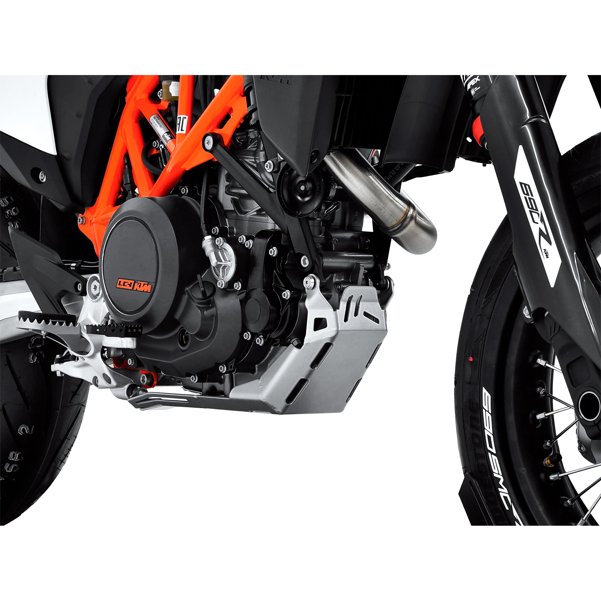 Zieger Motorschutz Alu silber für KTM SMC /R 690 - Motorradteile & Ersatzteile - Verkleidungen & Abdeckungen