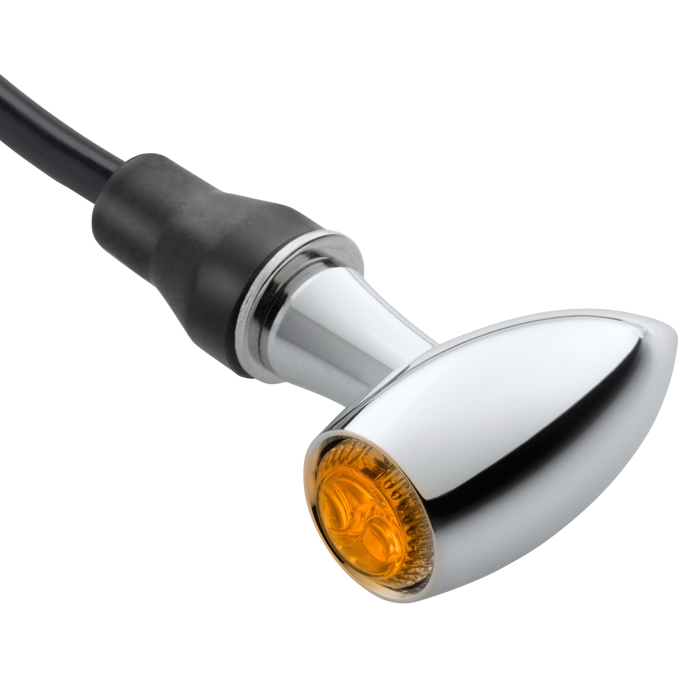 Rizoma-LED Blinker Club Alu M8 Ø21mm FR150CH chrom-5694761020000071