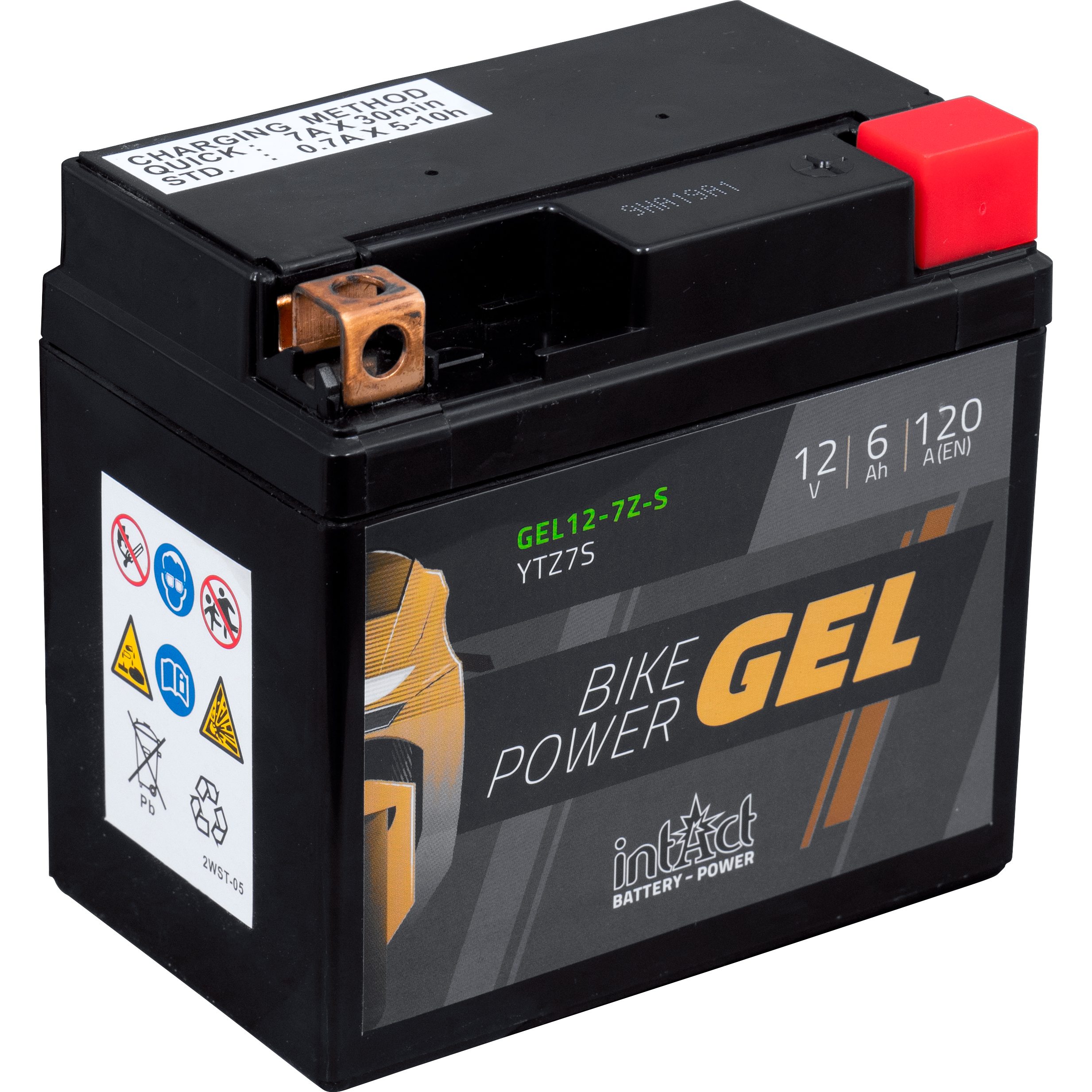 intAct Batterie Bike Power Gel geschlossen YTZ7S/YTZ6S 12V, 6Ah - Motorradteile & Ersatzteile - Batterien