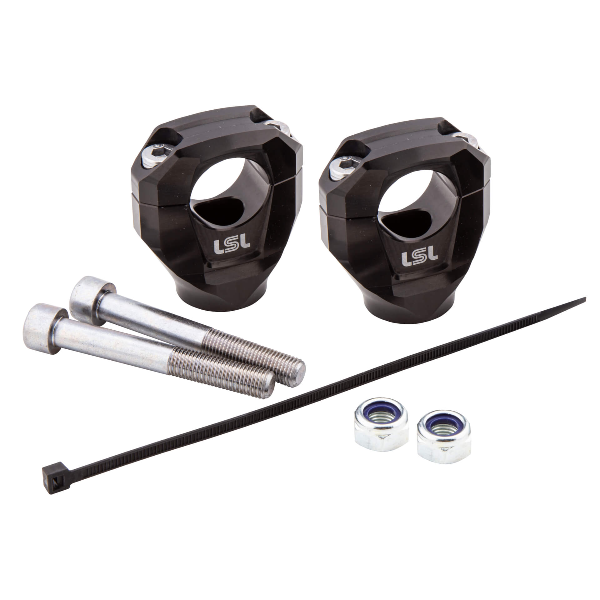LSL Lenkerklemmböcke Gonia Ø28,6mm schwarz für S 1000 R 21-23 - Motorradteile & Ersatzteile - Lenker, Griffe & Hebel