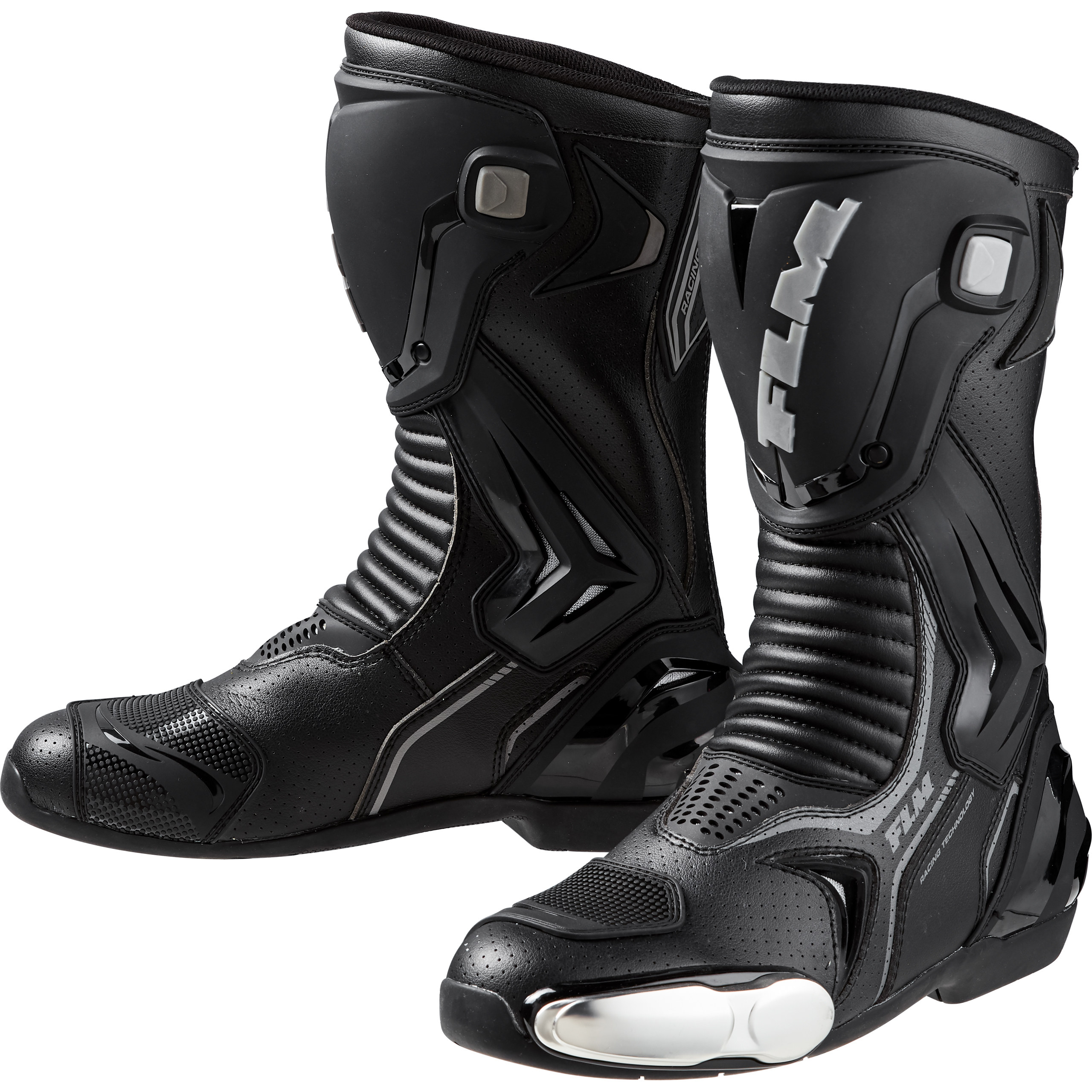 FLM Octane Motorradstiefel lang schwarz 41 - Motorradbekleidung - Motorradbekleidung Herren
