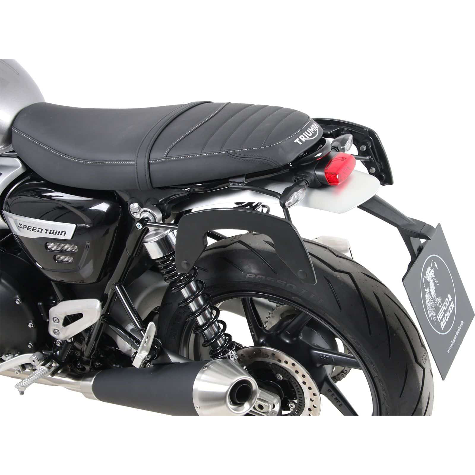 Hepco & Becker Seitentaschenhalter C-Bow schwarz f. Speed Twin 1200 /RS 22- - Motorradzubehör - Motorradgepäck