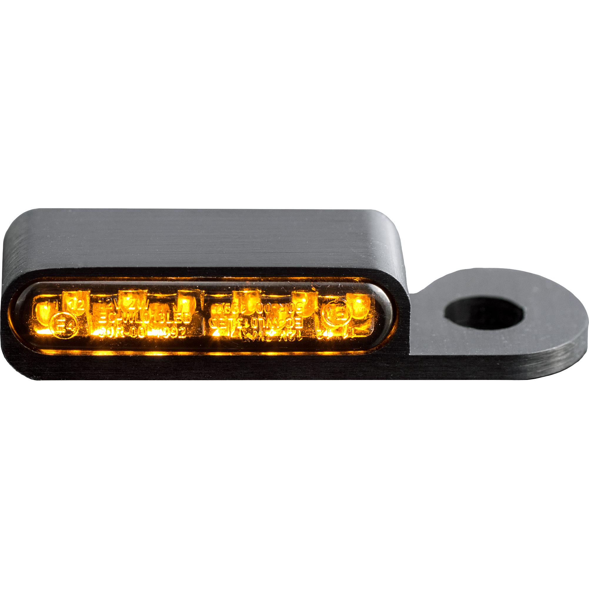HeinzBikes LED Alu Blinkerpaar vorne für Harley-Davidson Rod schwarz - Motorradteile & Ersatzteile - Beleuchtung