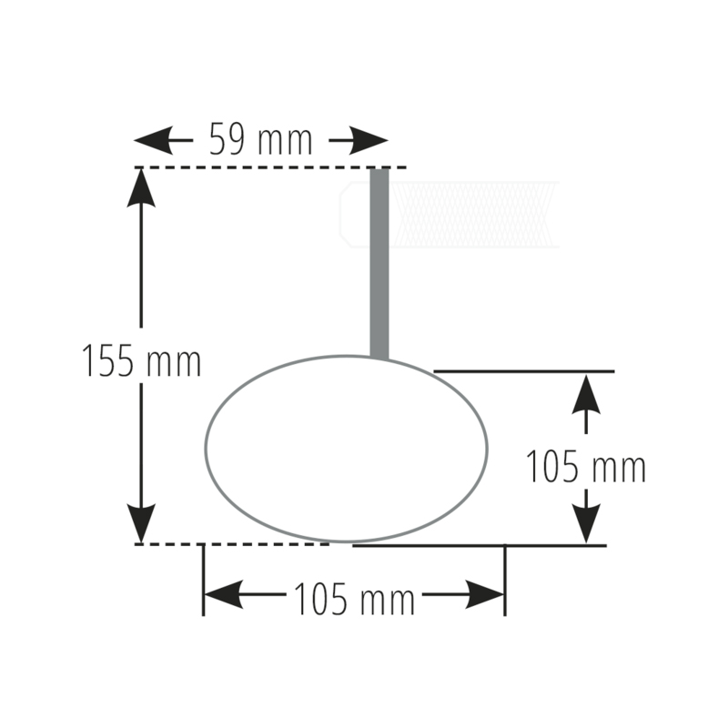 HIGHSIDER pro-Lenkerendenspiegel für 22/25,4/30mm Iron Cross-0001748112000000
