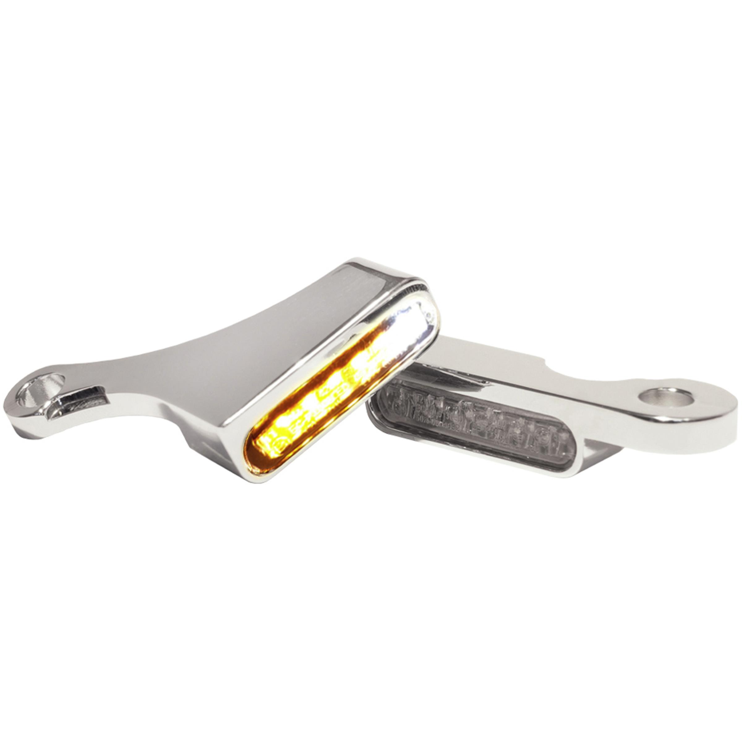 HeinzBikes LED Alu Blinker/Positionspaar für Harley Softail 2018- chrom - Motorradteile & Ersatzteile - Beleuchtung
