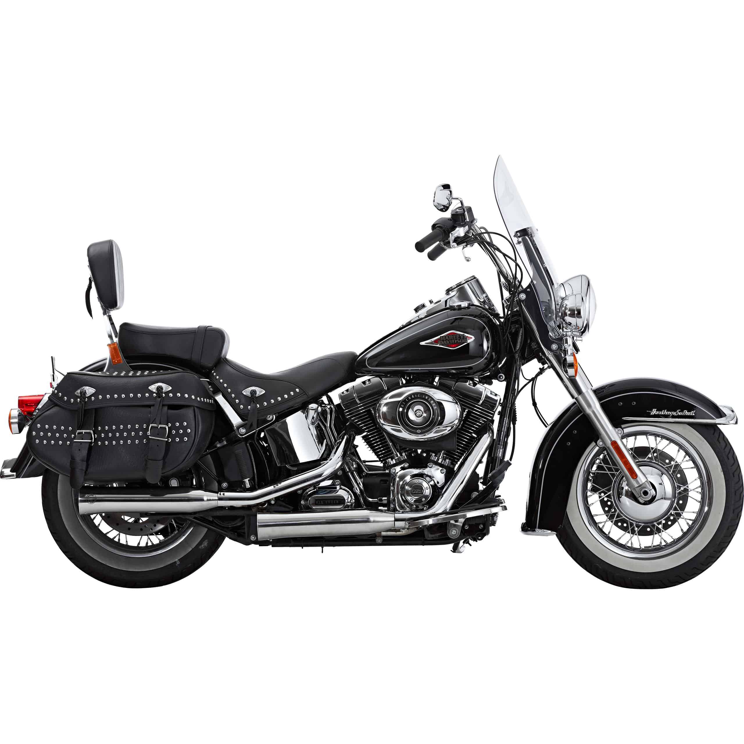 Falcon Double Groove Auspuff ED Harley FLSTC, FXSTB/C ab 07 poliert - Motorradteile & Ersatzteile - Auspuff