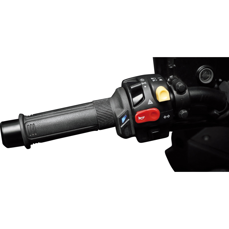 Poignées chauffantes Koso avec interrupteur intégré pour 22mm 5 niveaux 130mm