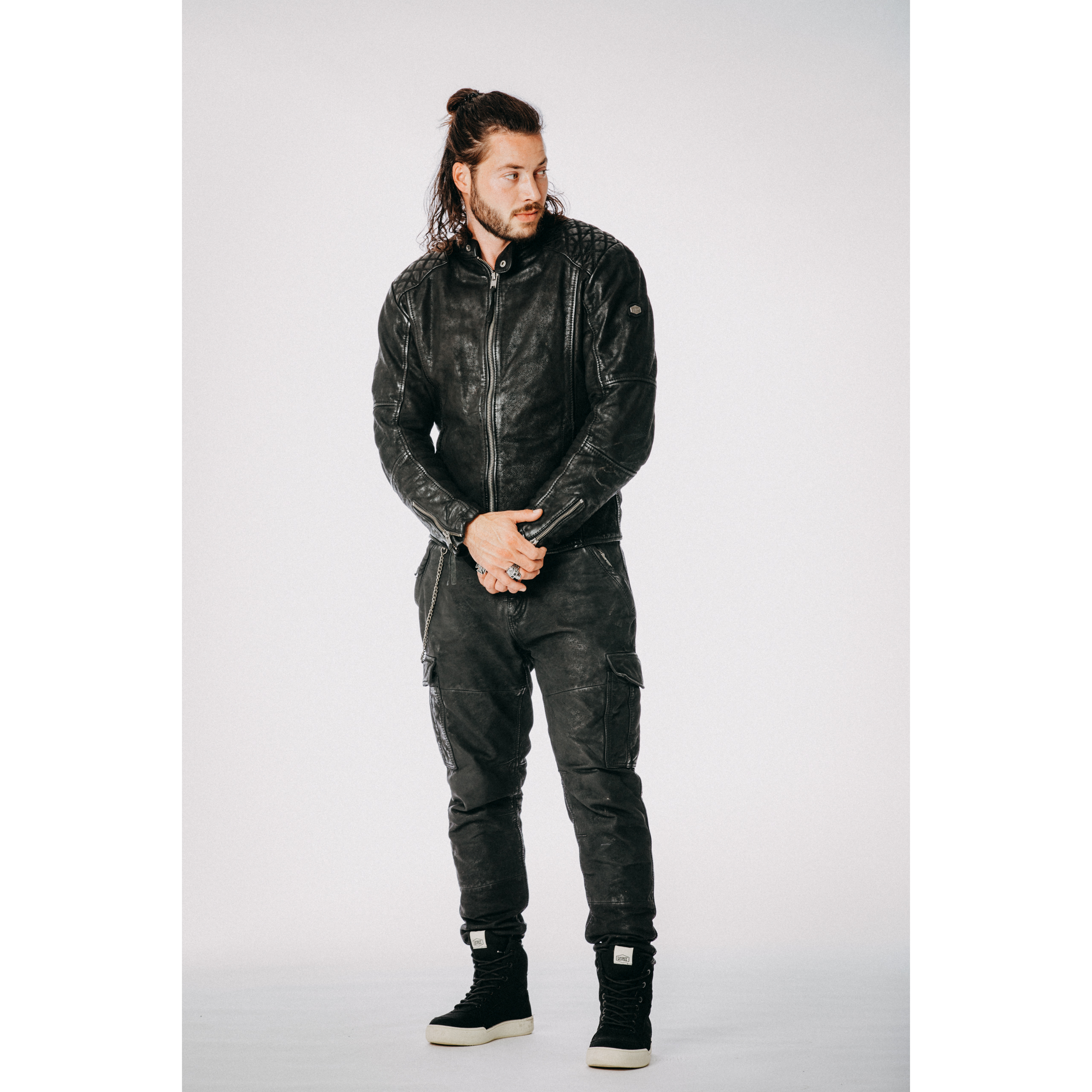 Spirit Motors-Smoky Trevor Lederjacke schwarz XXL-1000141999001012