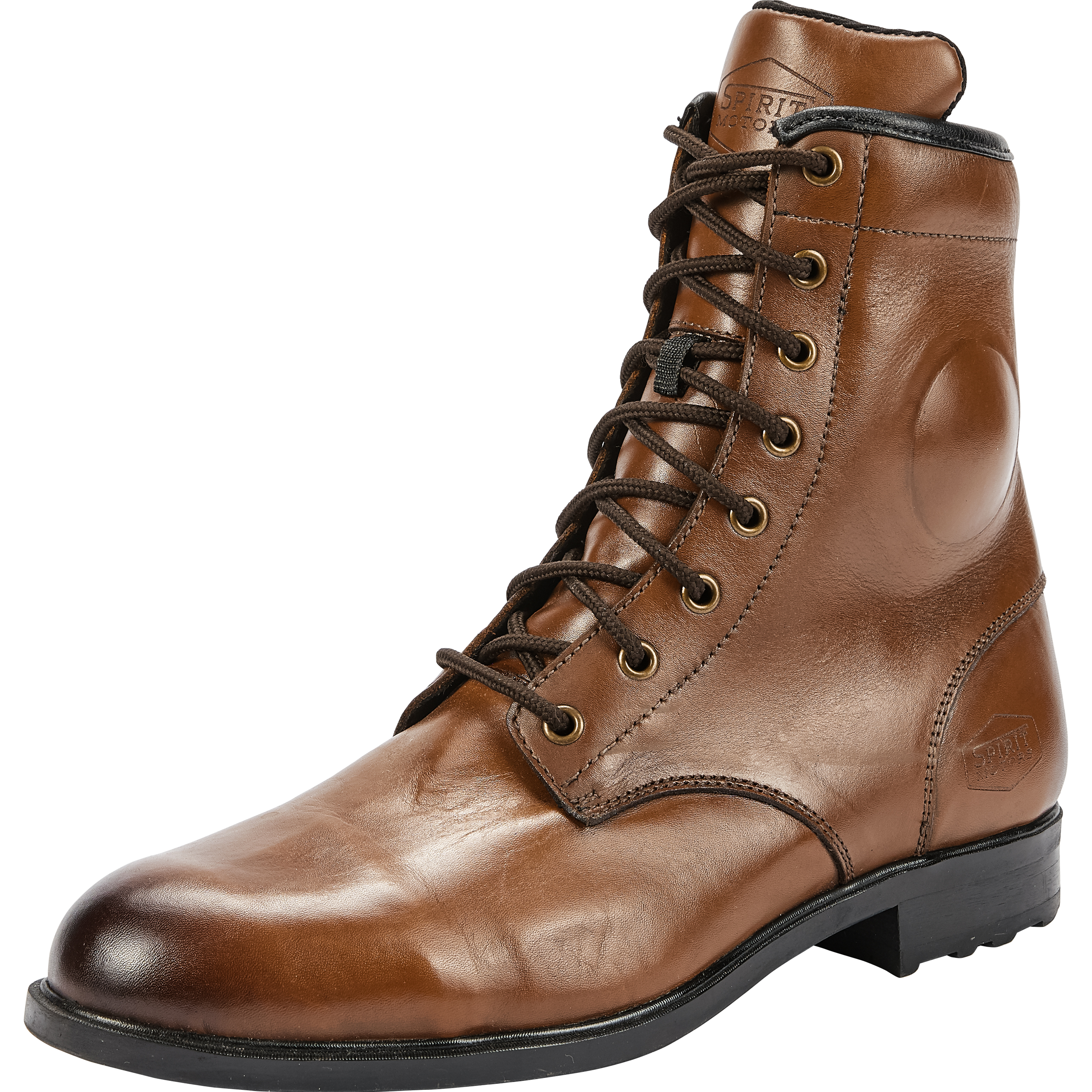 Spirit Motors Jimmy Slick Motorradschnürstiefel kurz braun 46 - Motorradbekleidung - Lifestyle Motorradbekleidung