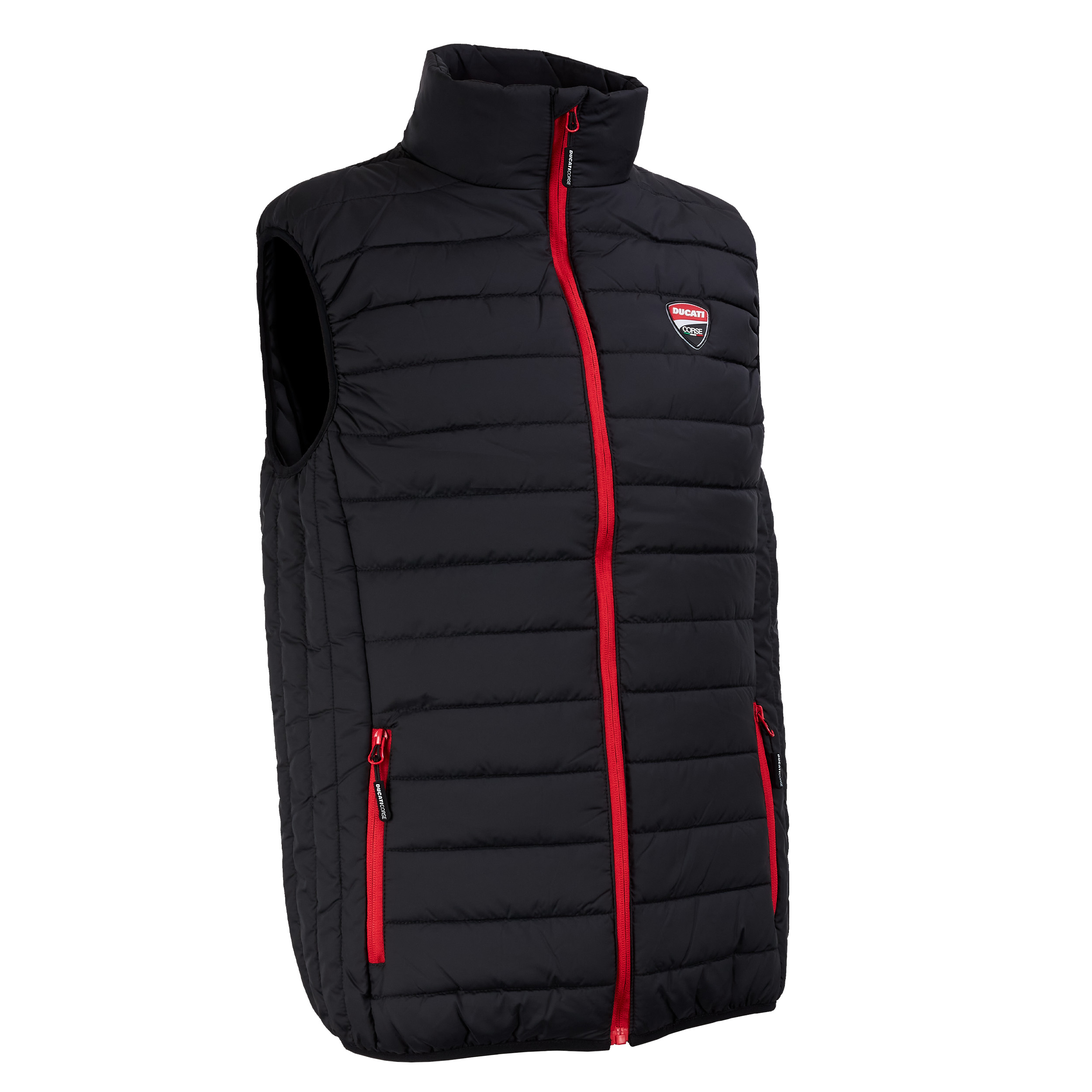 Ducati-Steppweste schwarz/rot M/L-0001595999033089